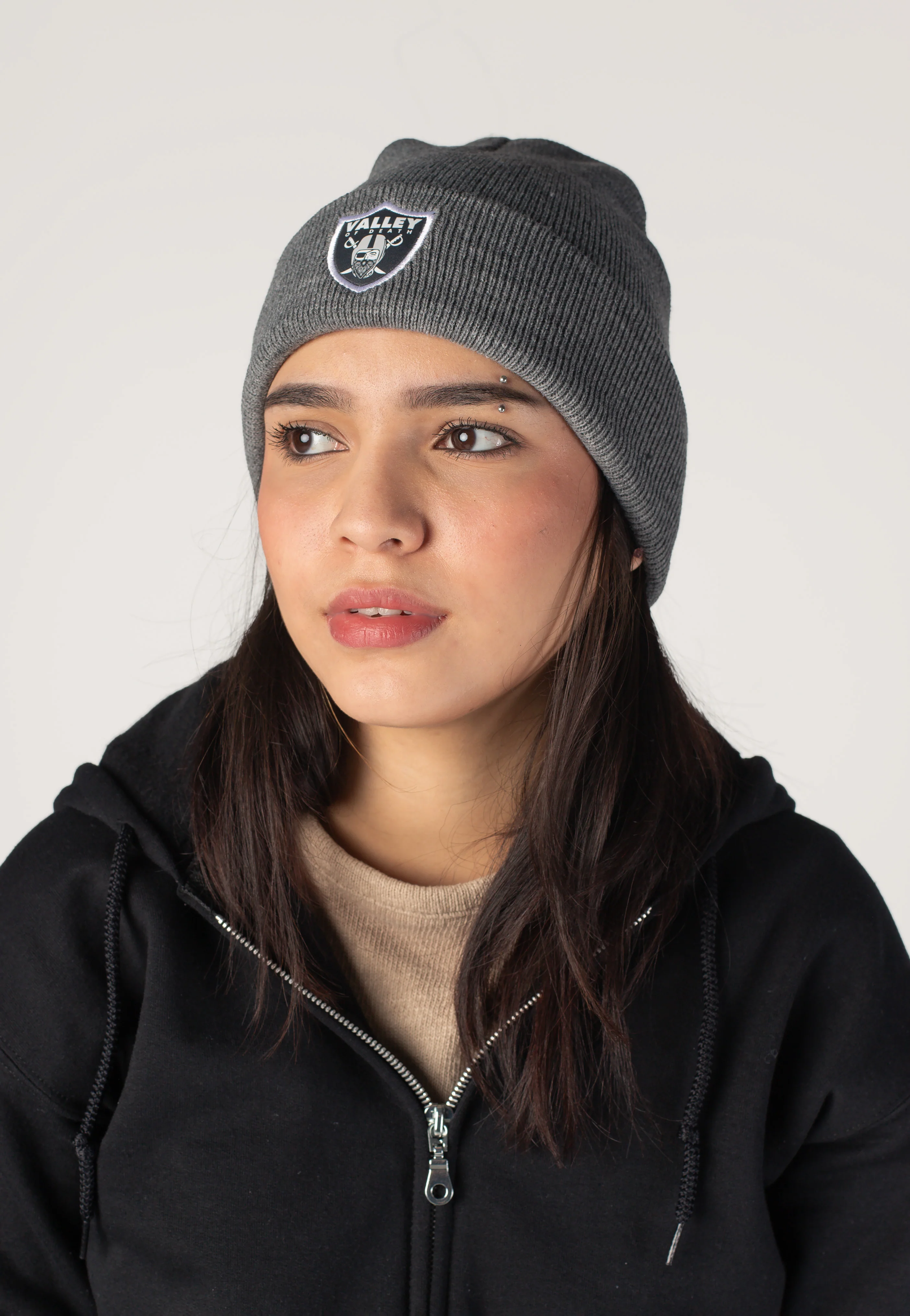 Valley Of Death Grey - Beanie - Image 3