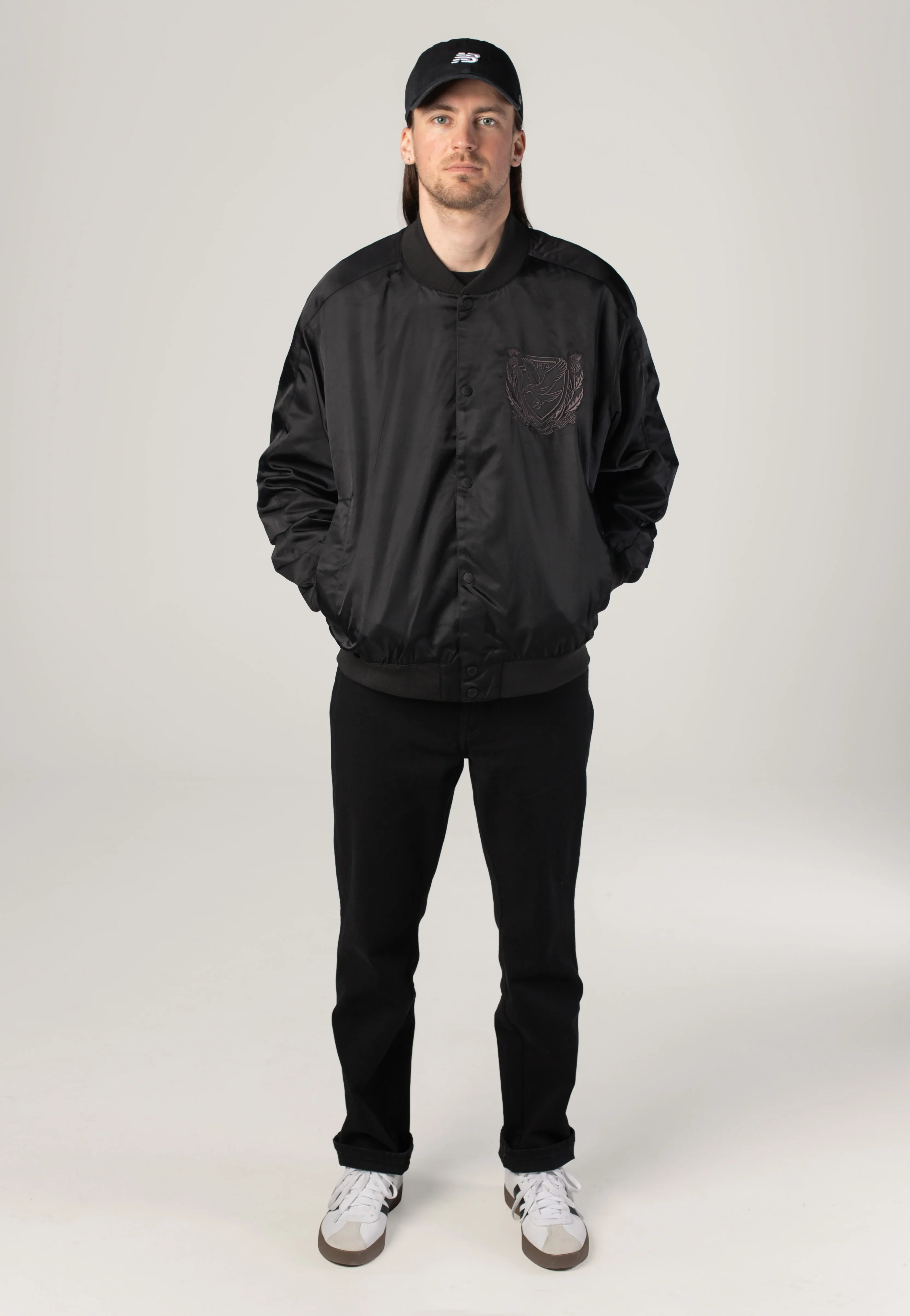 Crest Varsity Jet Black - Jacket - Image 4