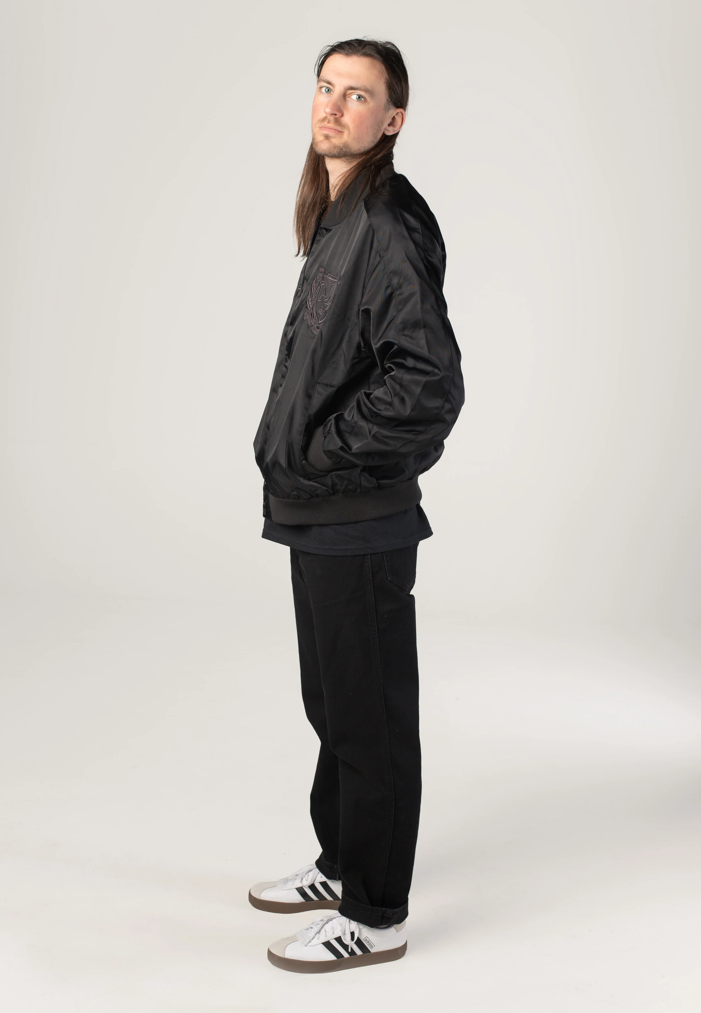Crest Varsity Jet Black - Jacket - Image 6