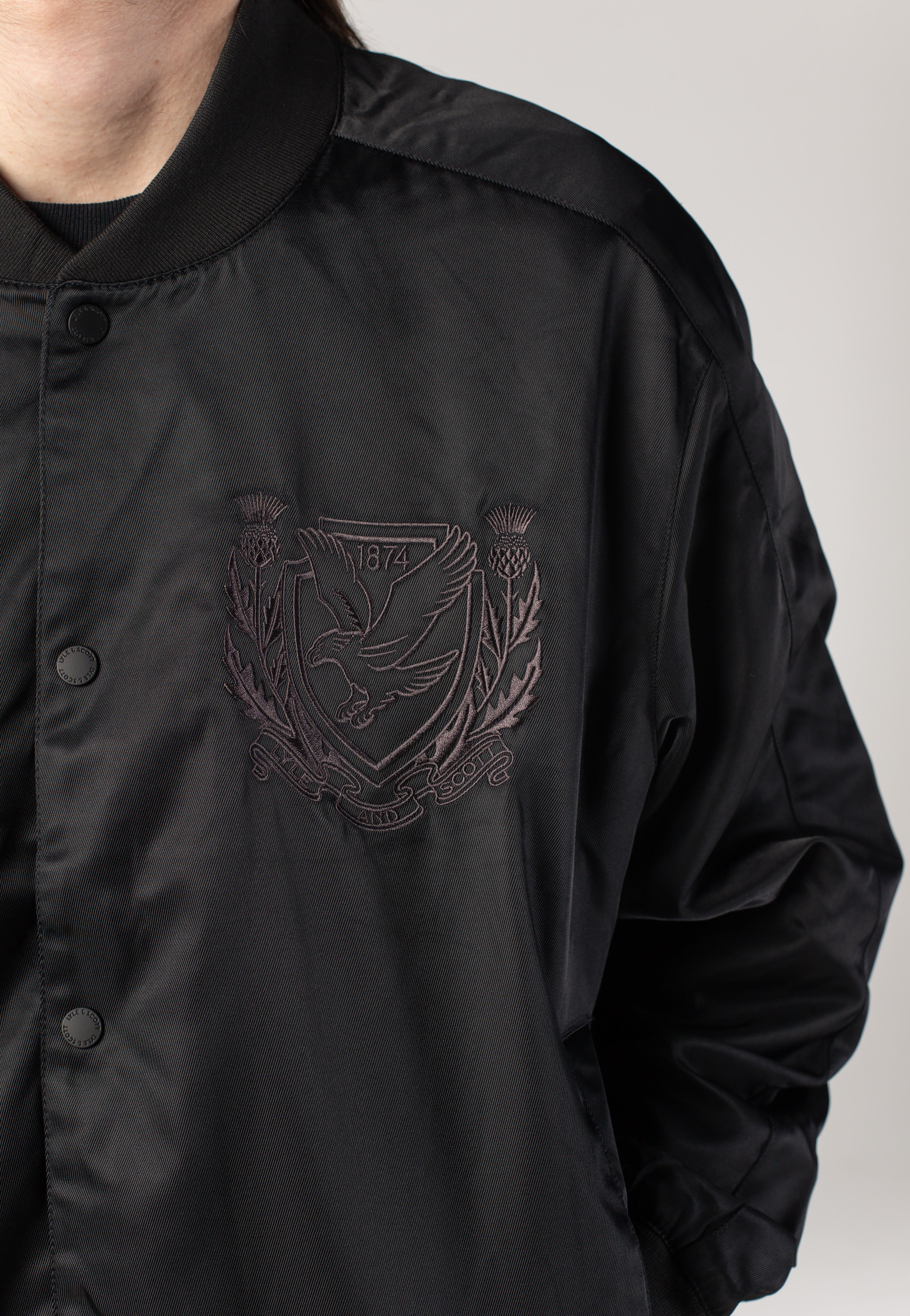 Crest Varsity Jet Black - Jacket - Image 7