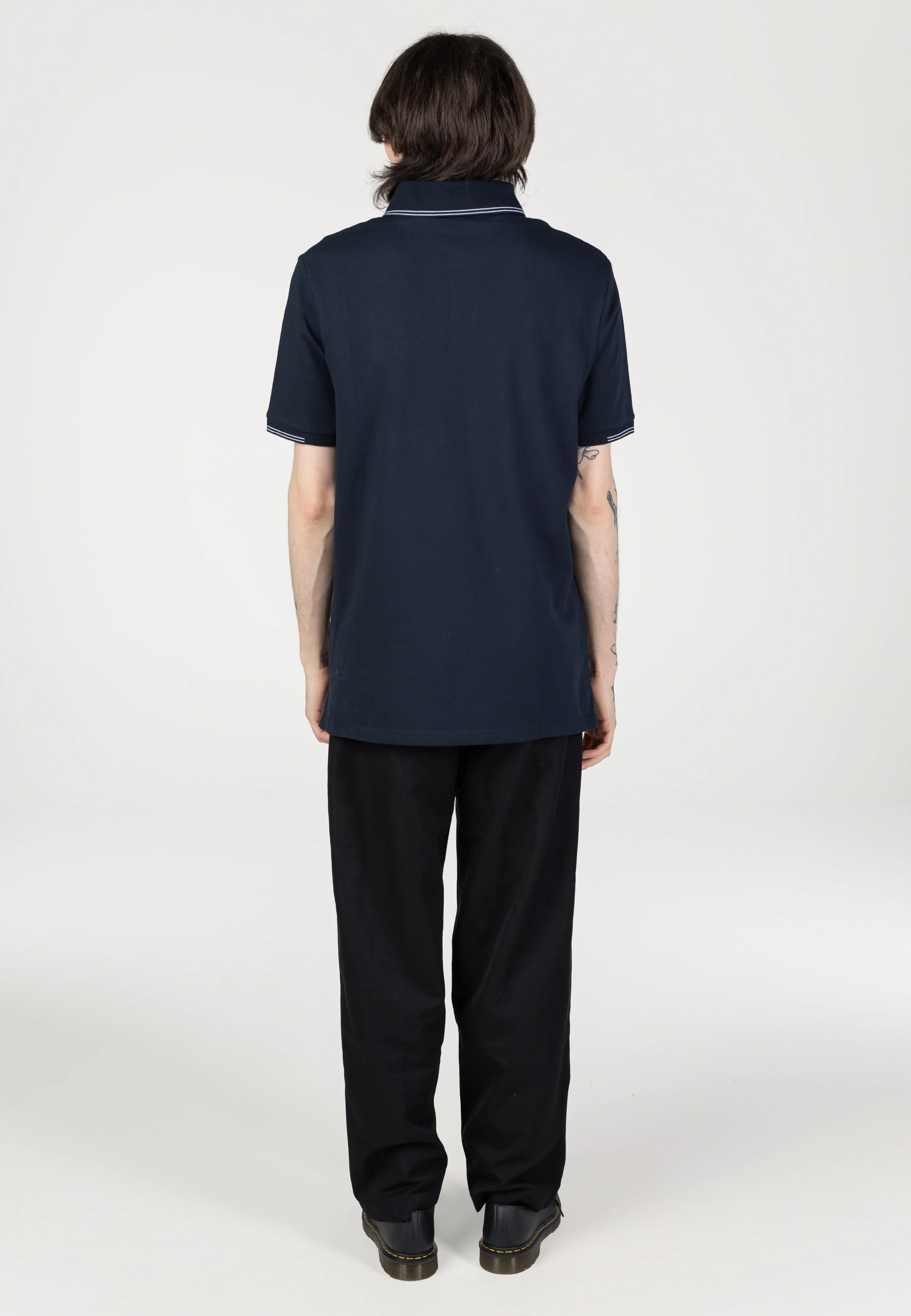 Tartan Collar Jet Black - Polo - Image 7