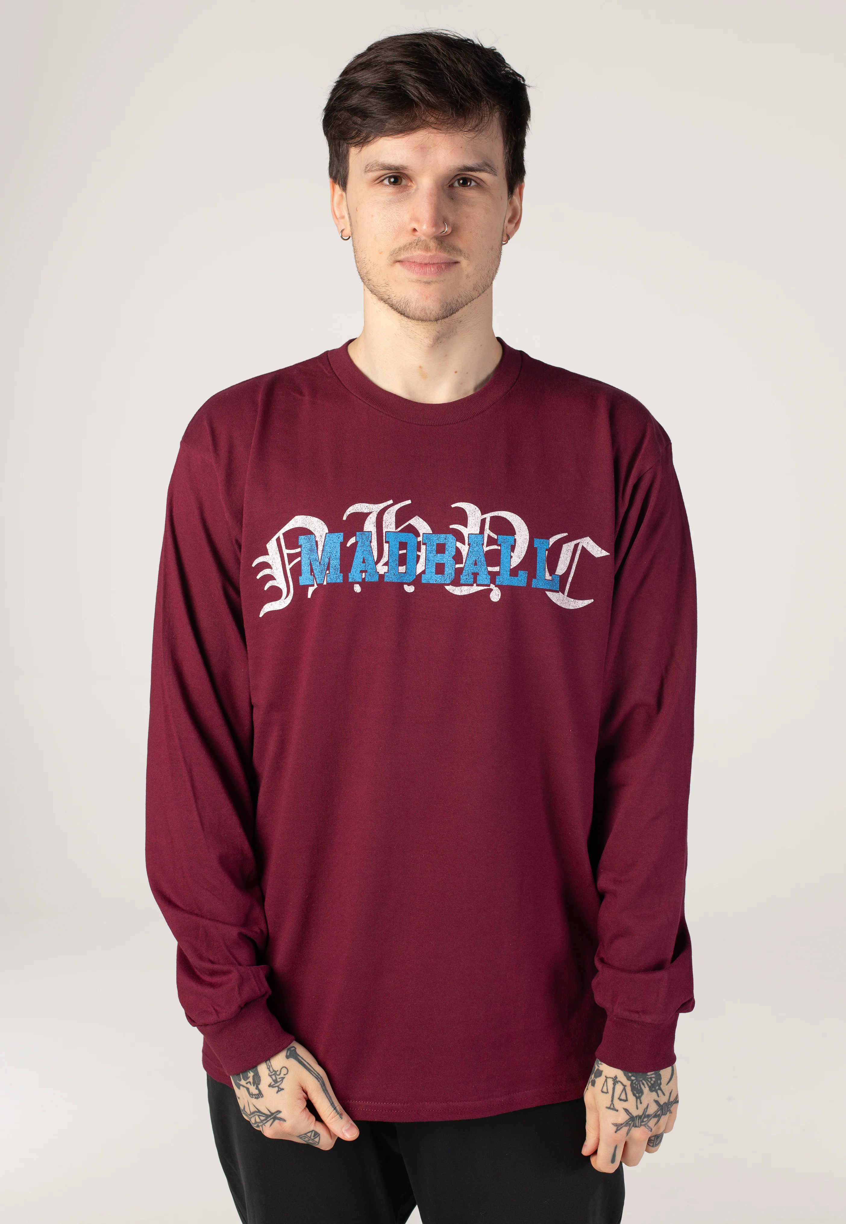 Hold It Down Live Pic 25 Years Anniversary Burgundy - Longsleeve - Image 3