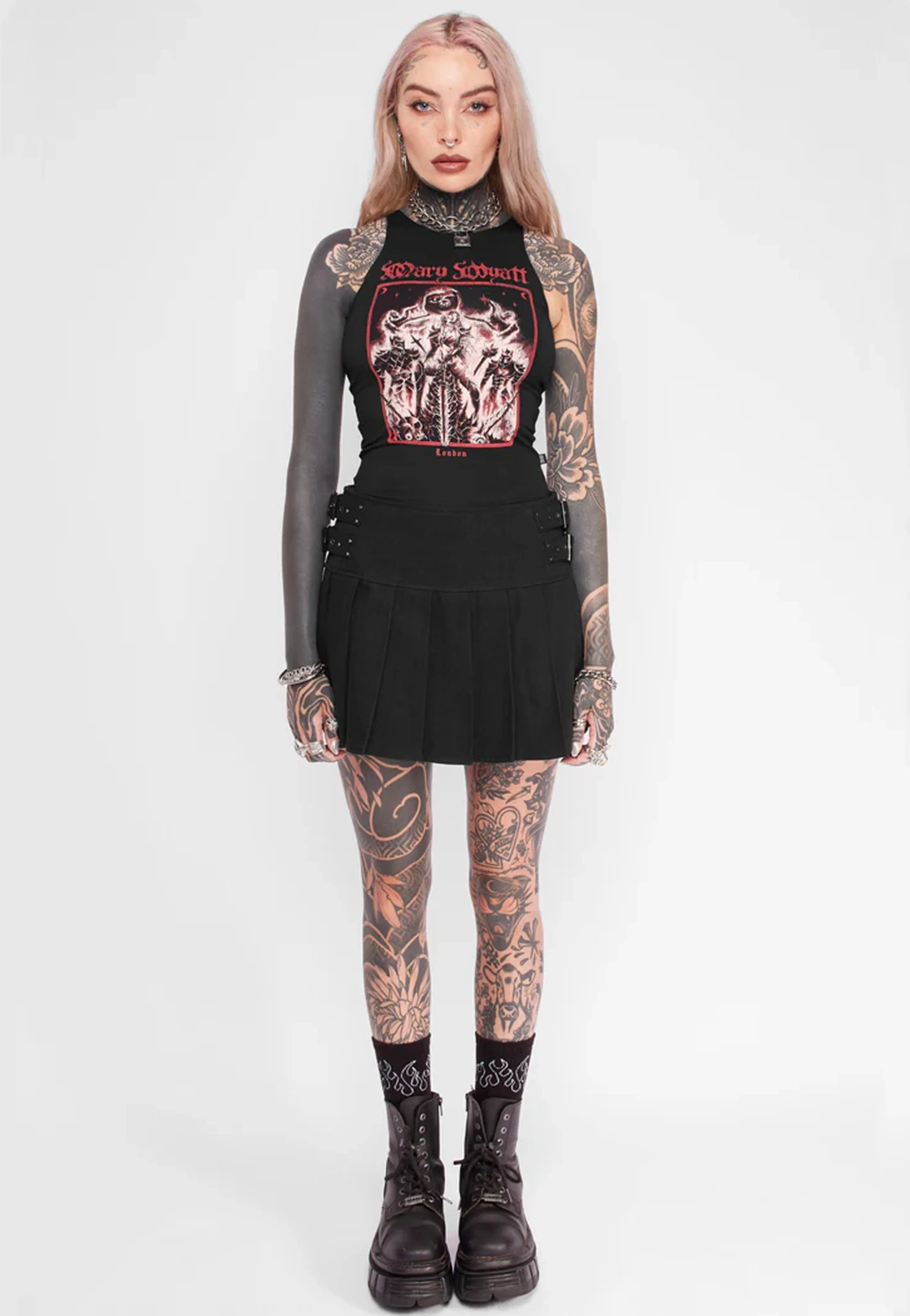 Daria Pleated Black - Skort - Image 3