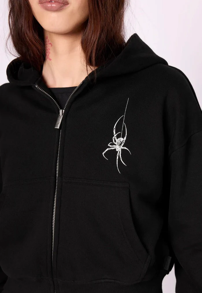 Spinnerette Cropped Black - Zipper - Image 4
