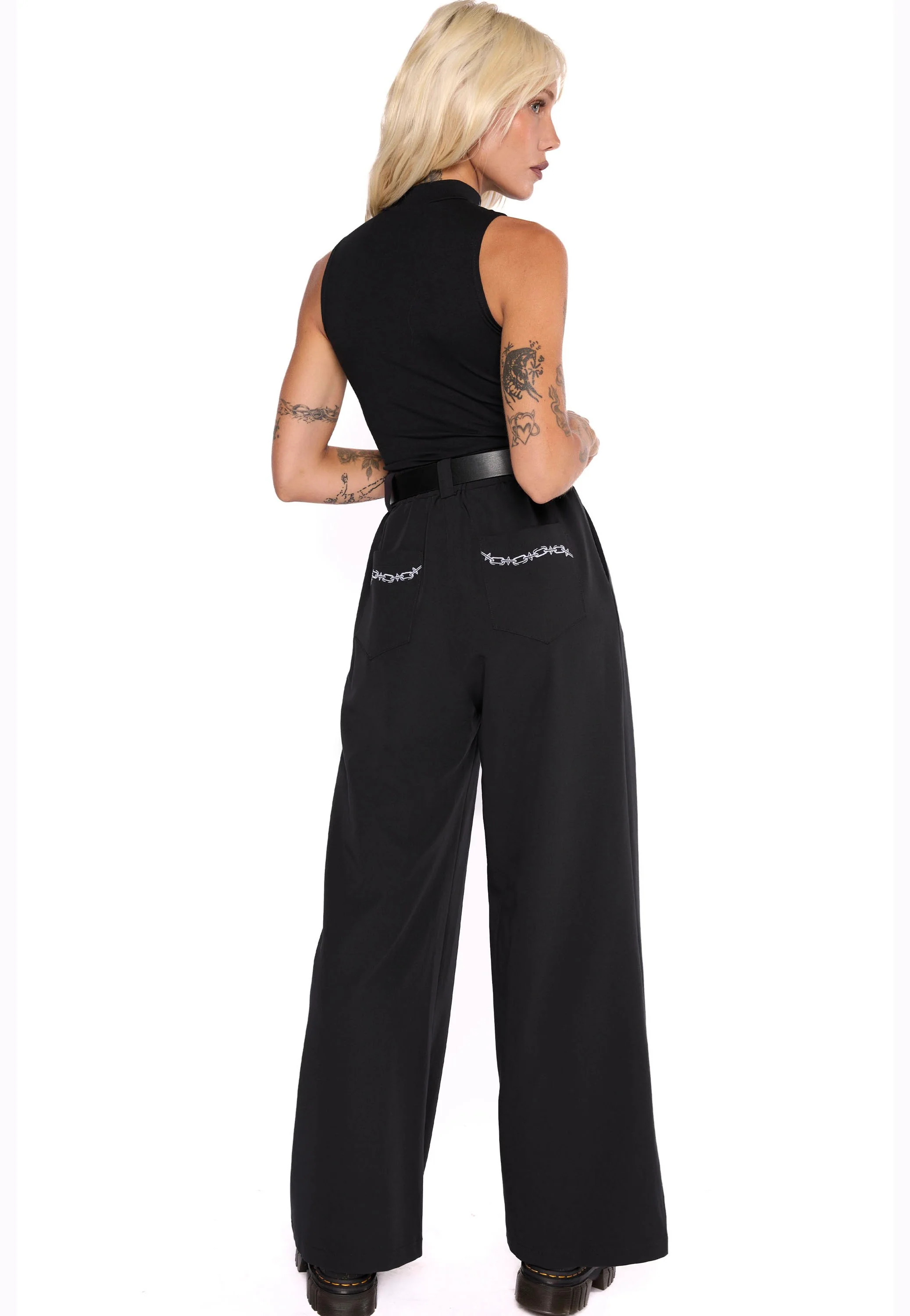 Unchained Wide Leg O-Ring - Pants - Image 5