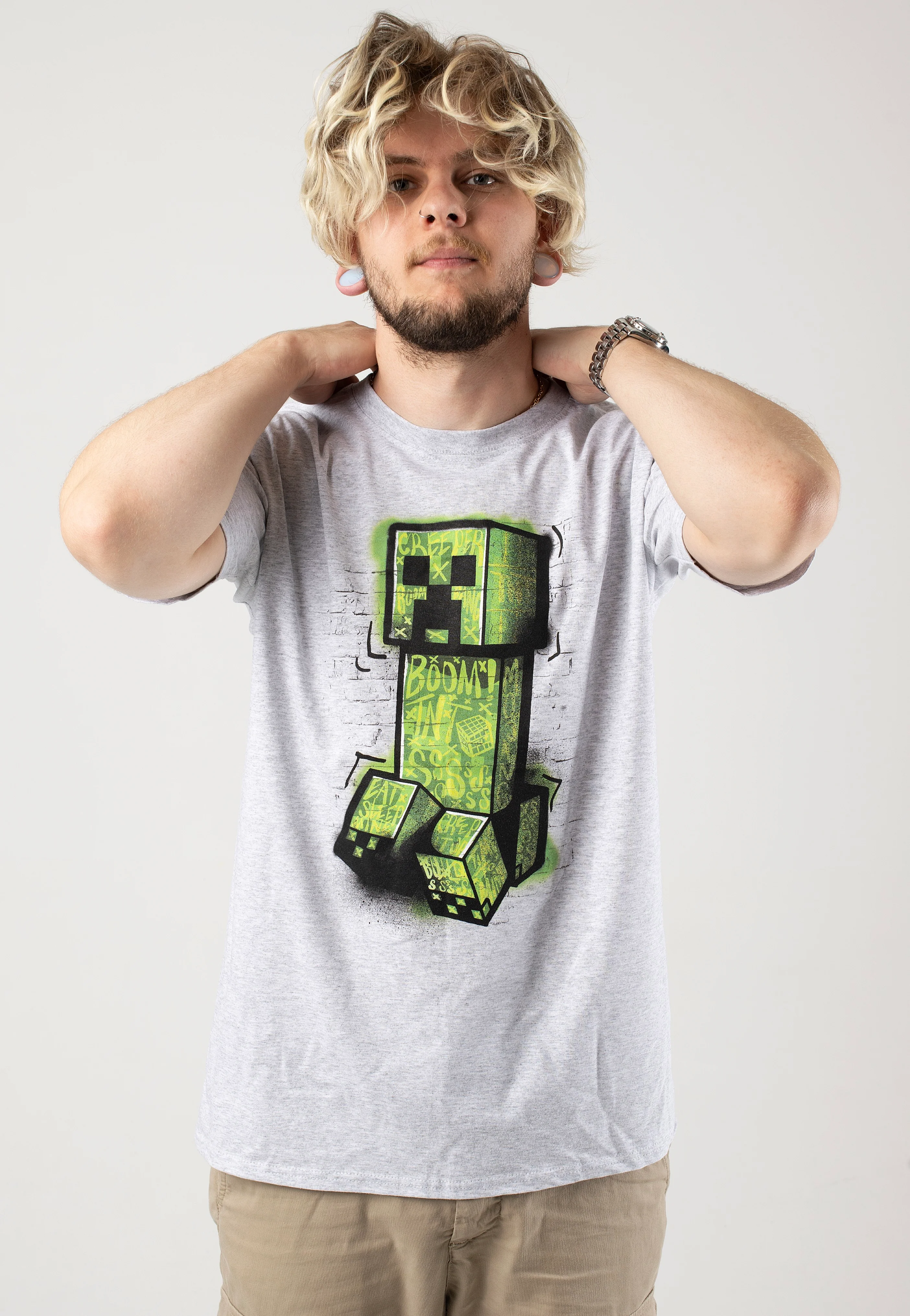 Graffiti Creeper Heather Grey - T-Shirt - Image 3