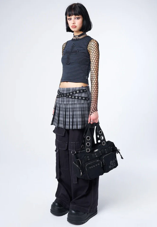 Anastasia Cross Striped Black - Tank - Image 7