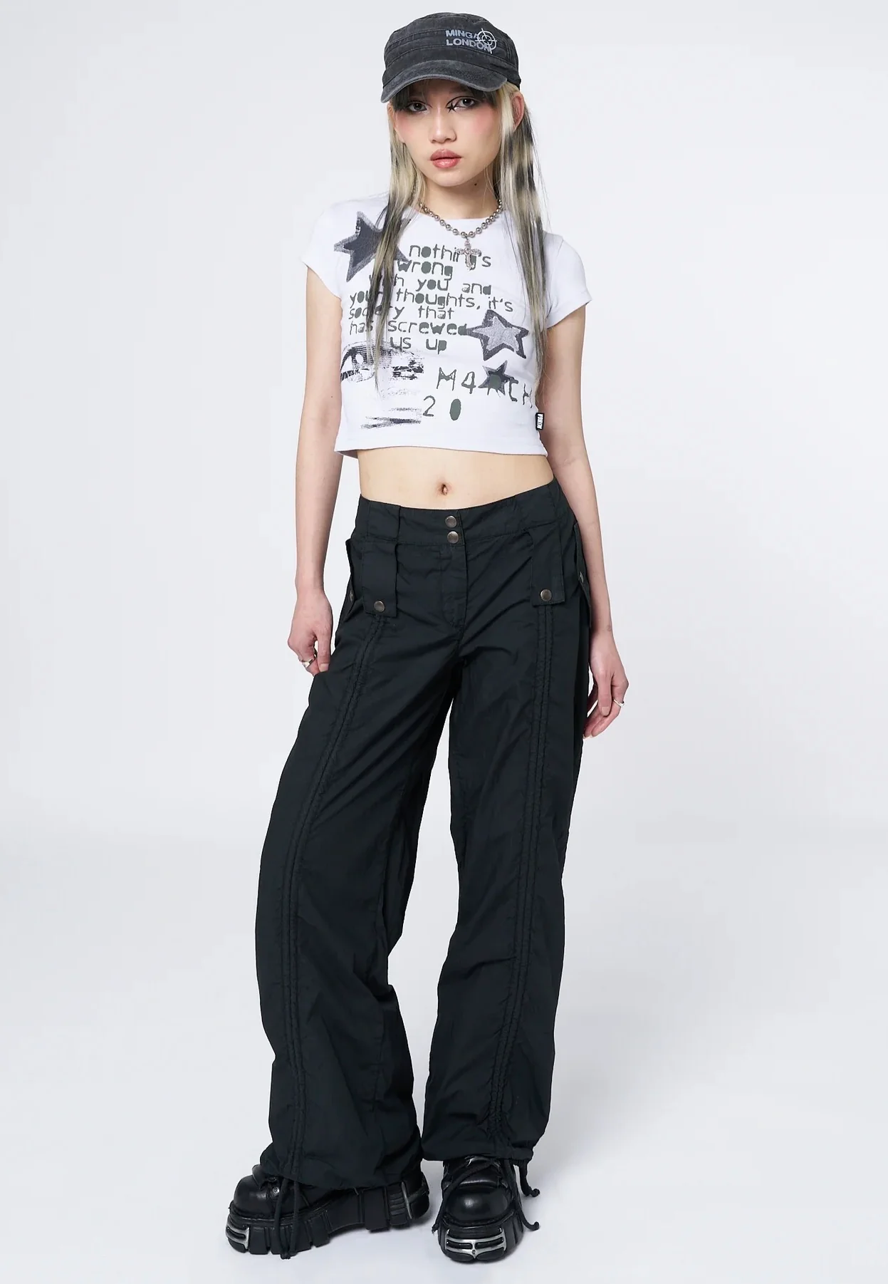 Bea Ruched Front Black - Pants - Image 5