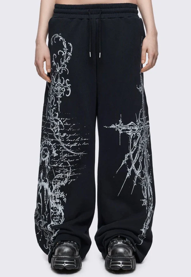 Cryptcode Sweatpants Black - Sweat Pants - Image 3