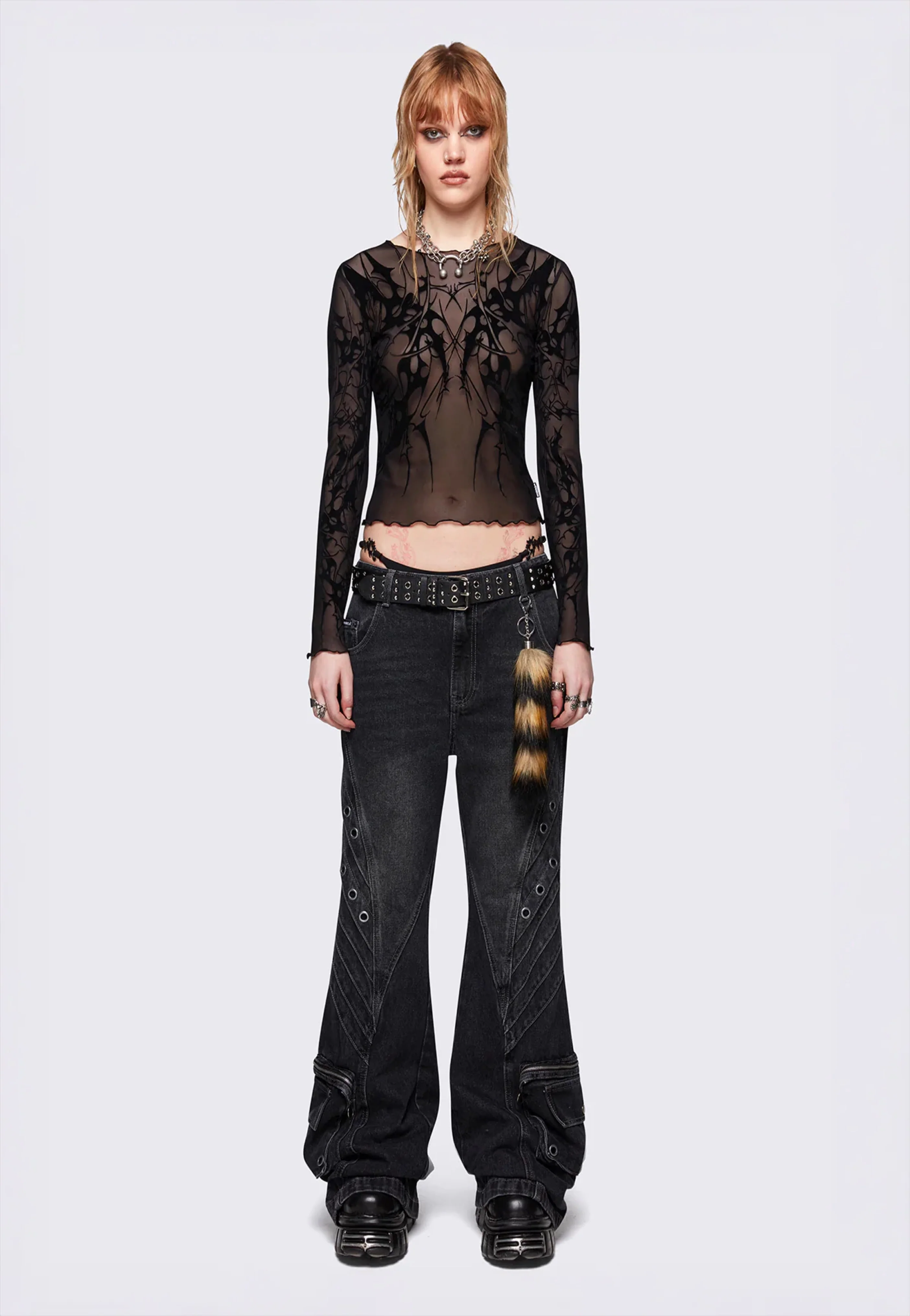 Cryptic Mesh Black - Top - Image 6