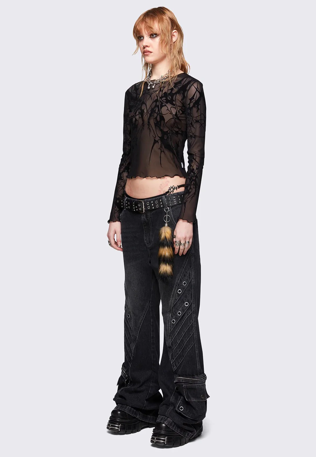 Cryptic Mesh Black - Top - Image 7