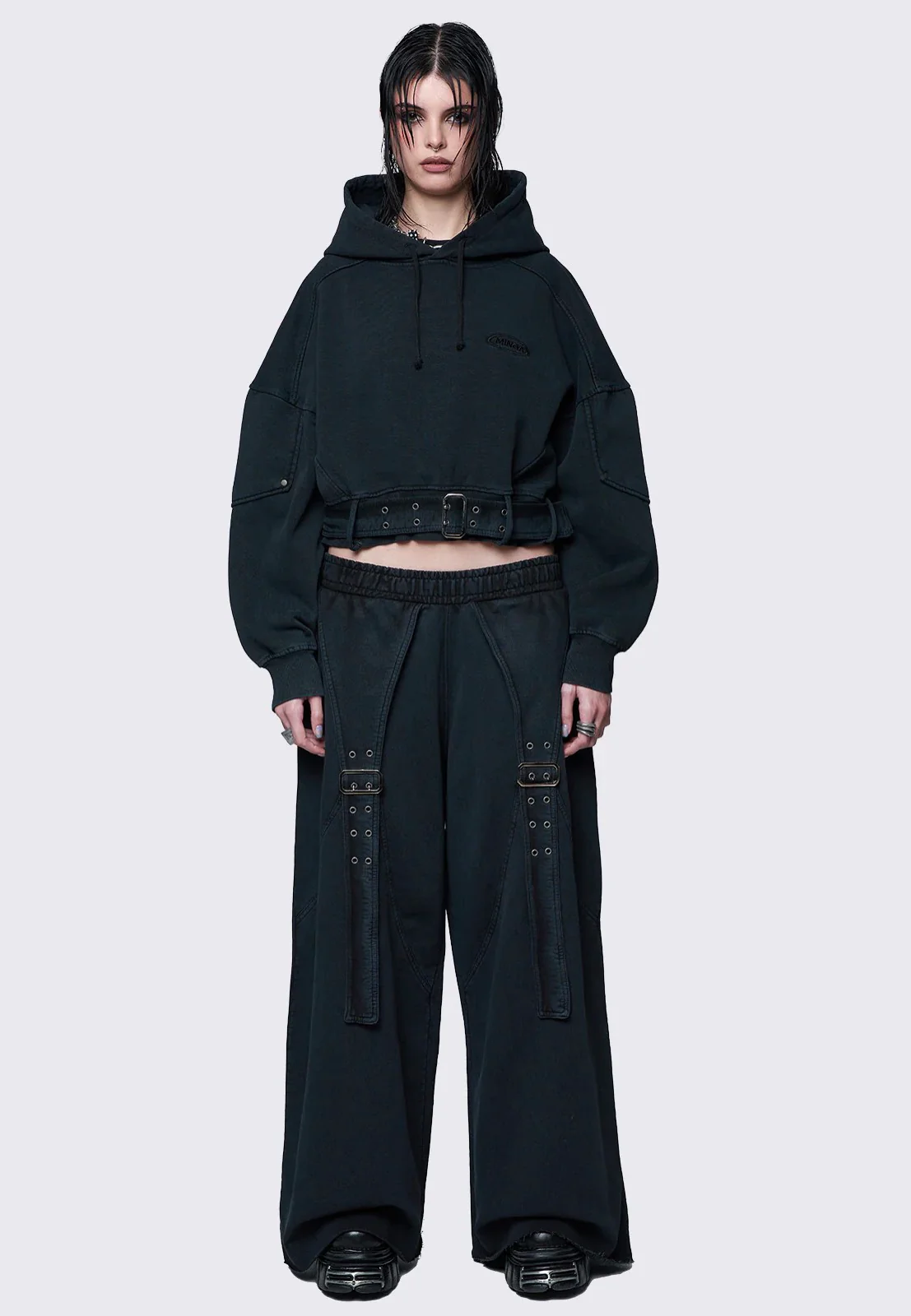 Hard Black Wash - Sweat Pants - Image 2