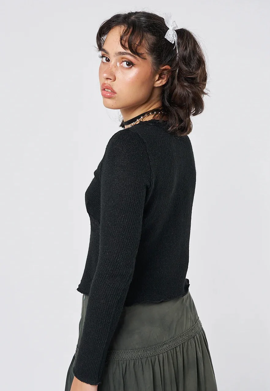Ida Rose Knitted Black - Top - Image 5