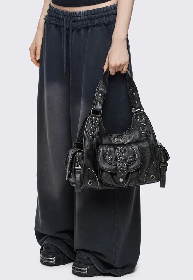 Jules Vegan Shoulder Bag Black - Bag - Image 3