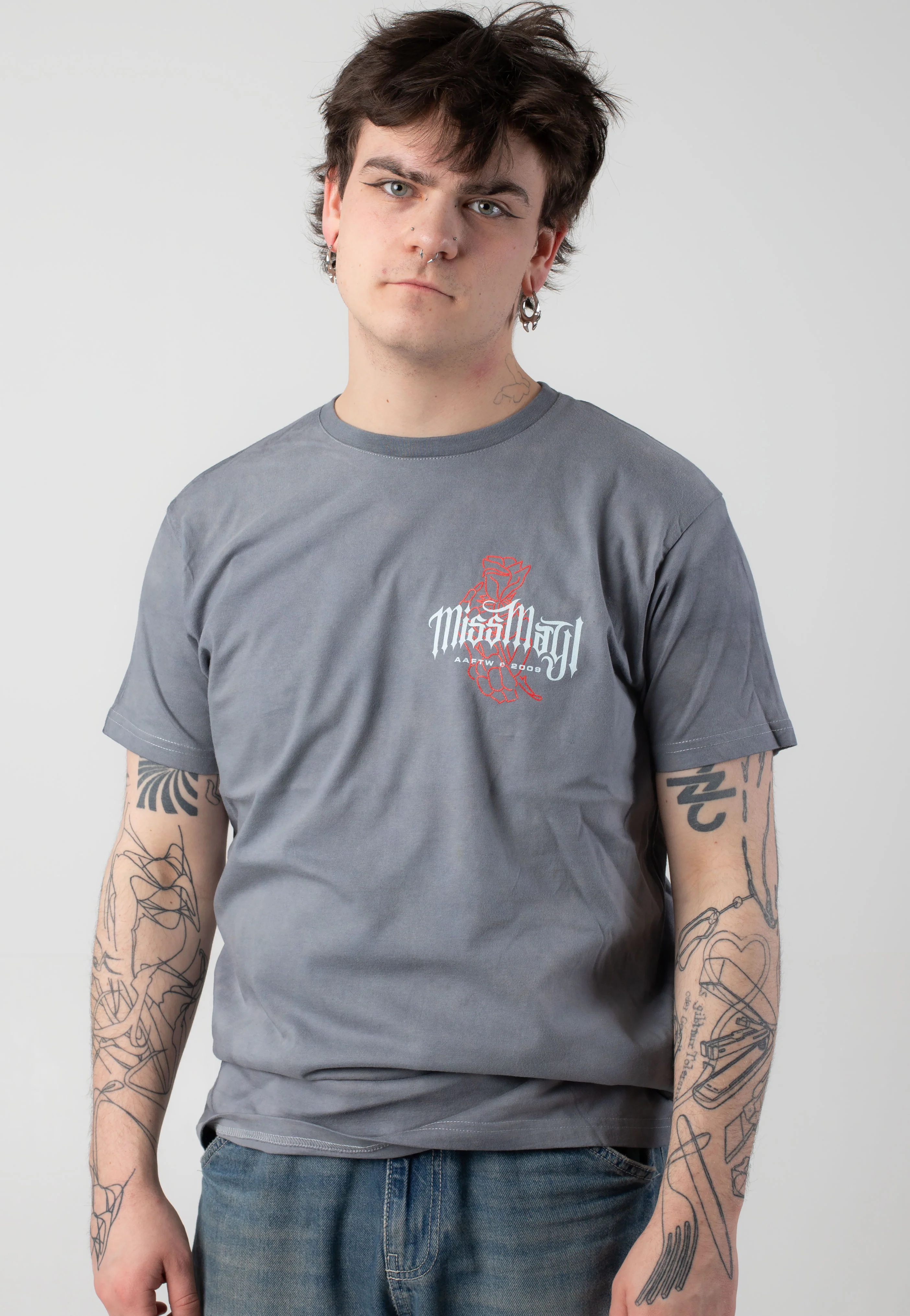 Burning Rose Tie Dye - T-Shirt - Image 3