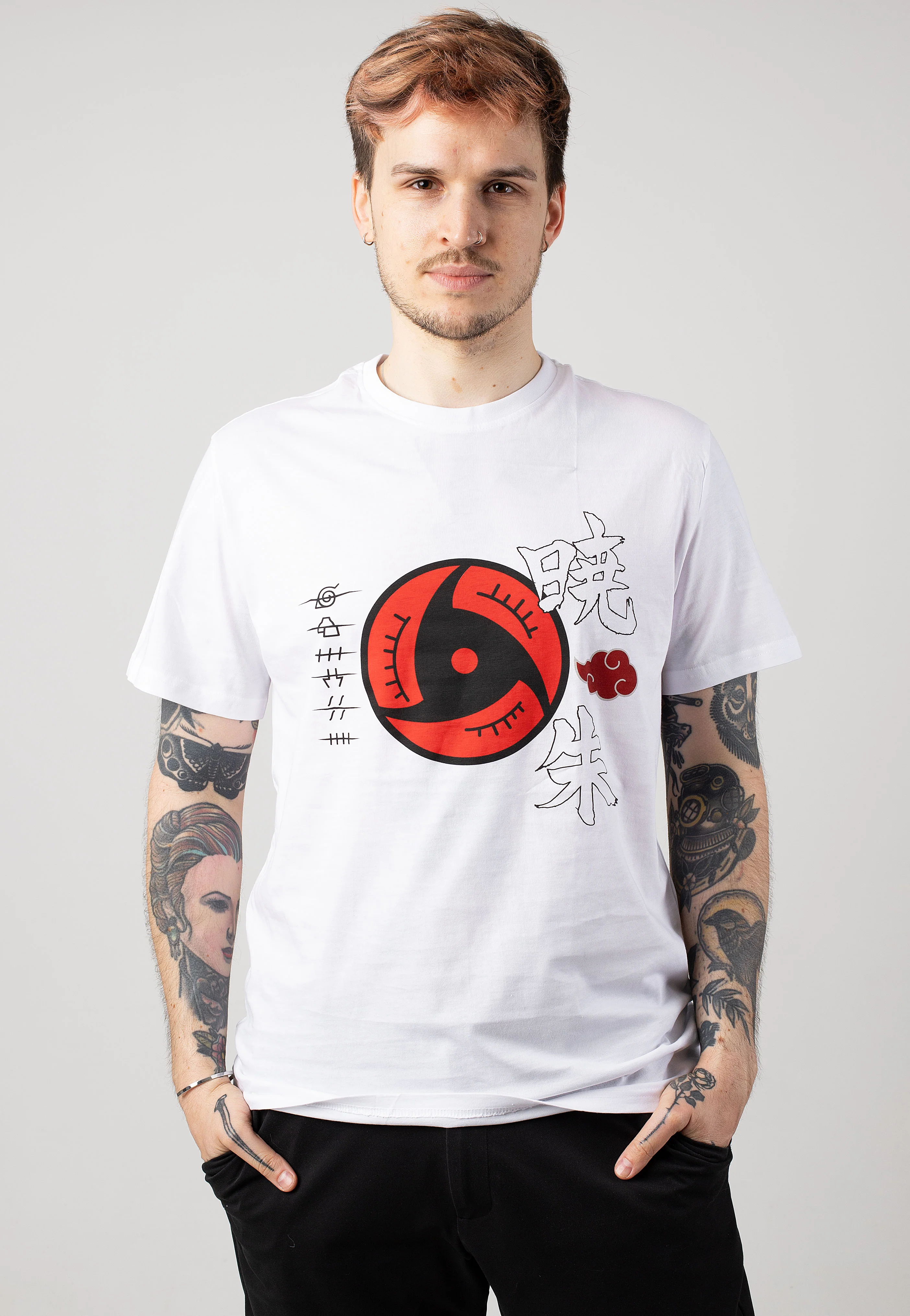 Akatsuki Symbols White - T-Shirt - Image 3