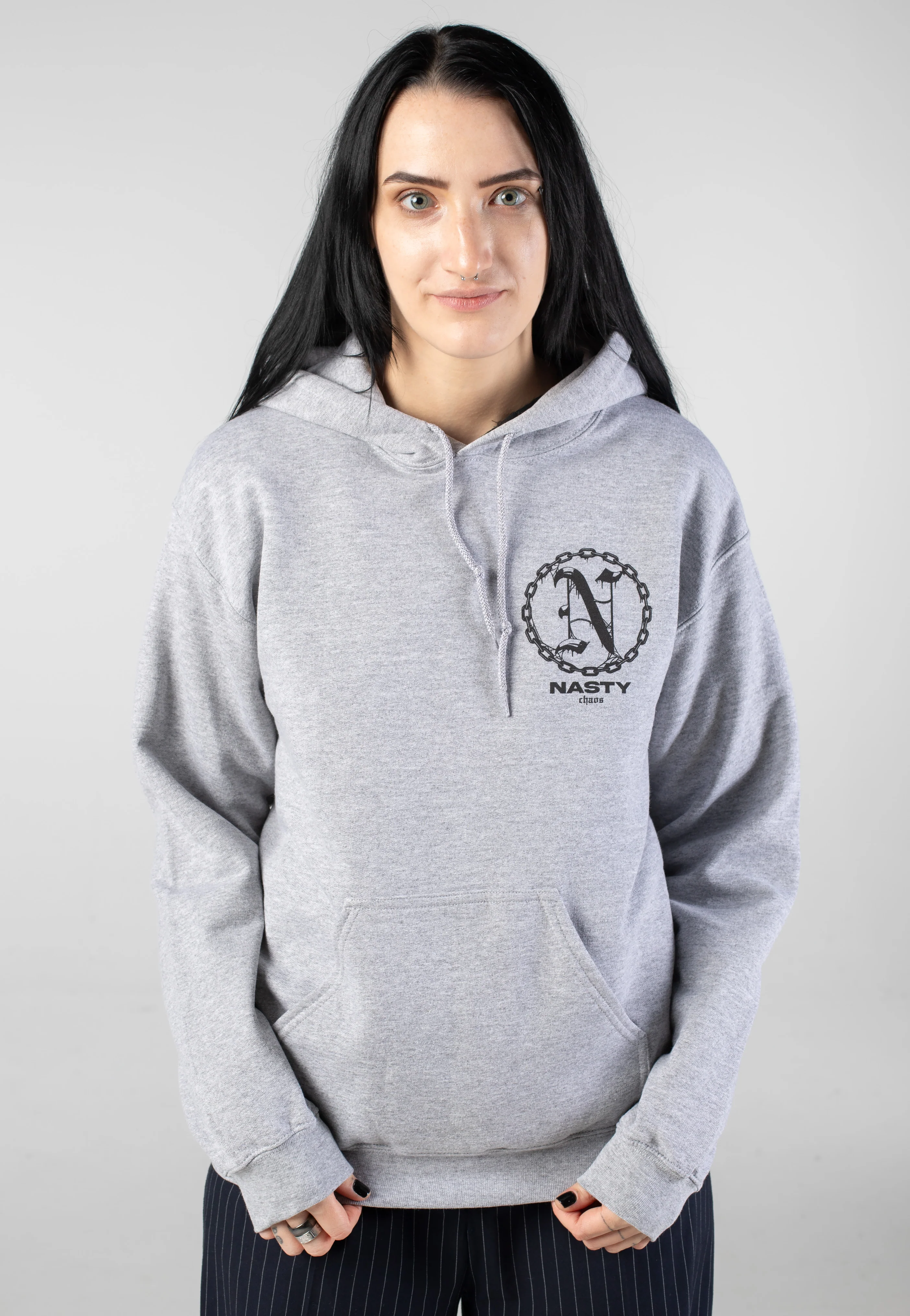 Skull Chaos Sportsgrey - Hoodie - Image 6