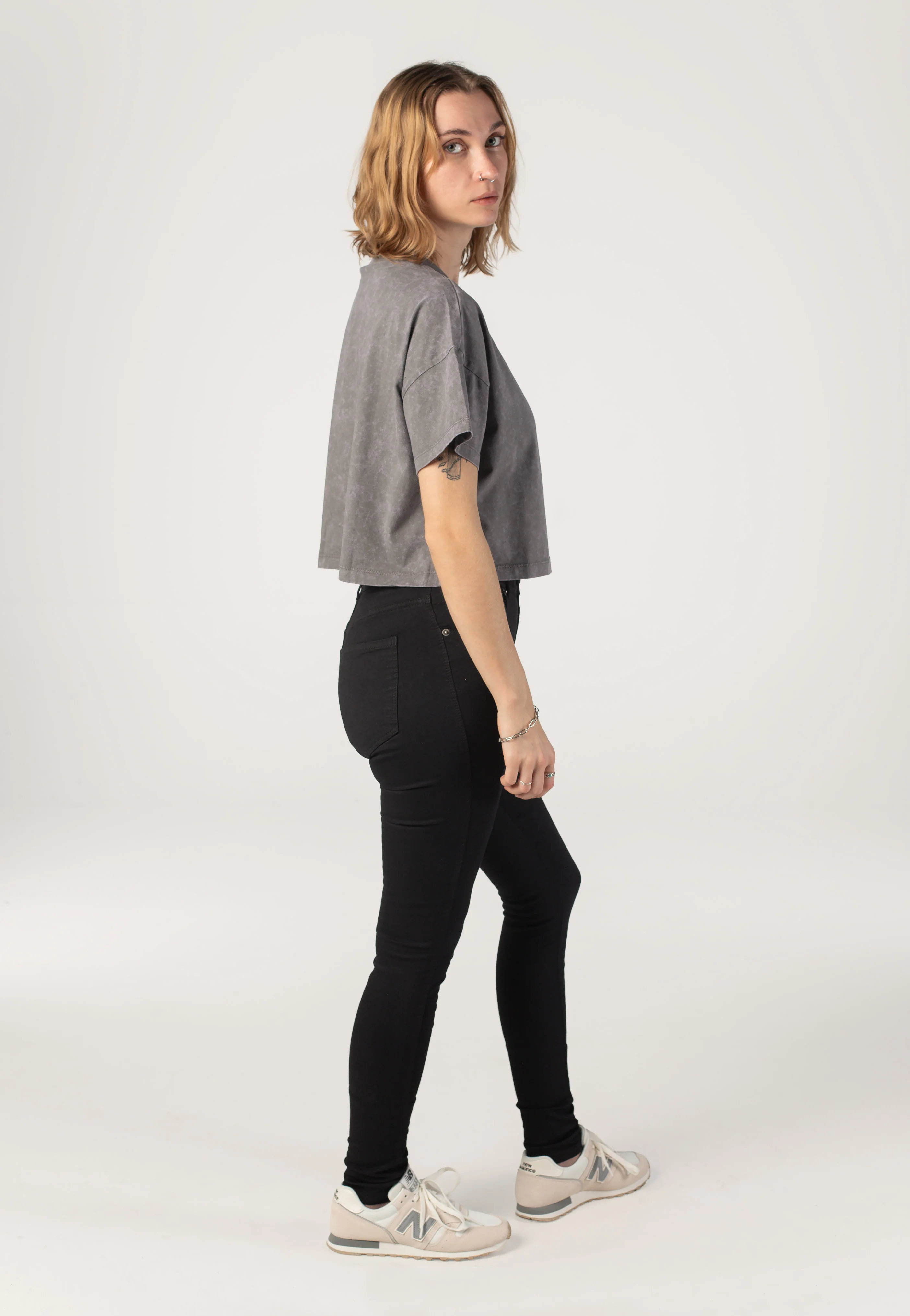 Alena Charcoal Gray Washed - T-Shirt - Image 4