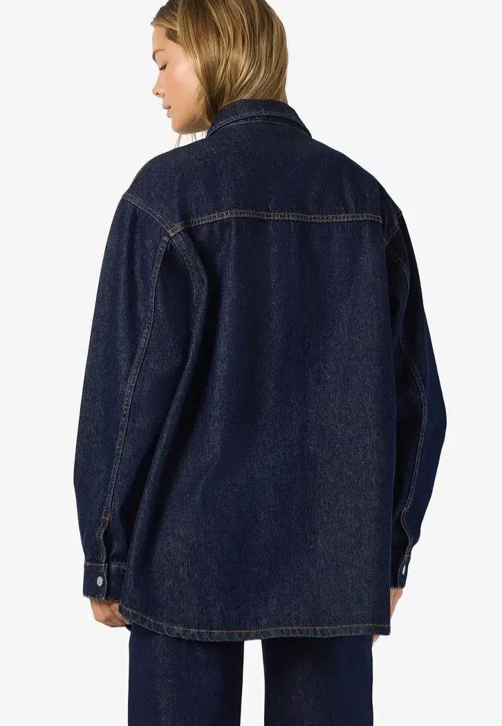 Alva Dark Blue Denim - Jeans Jacket - Image 4