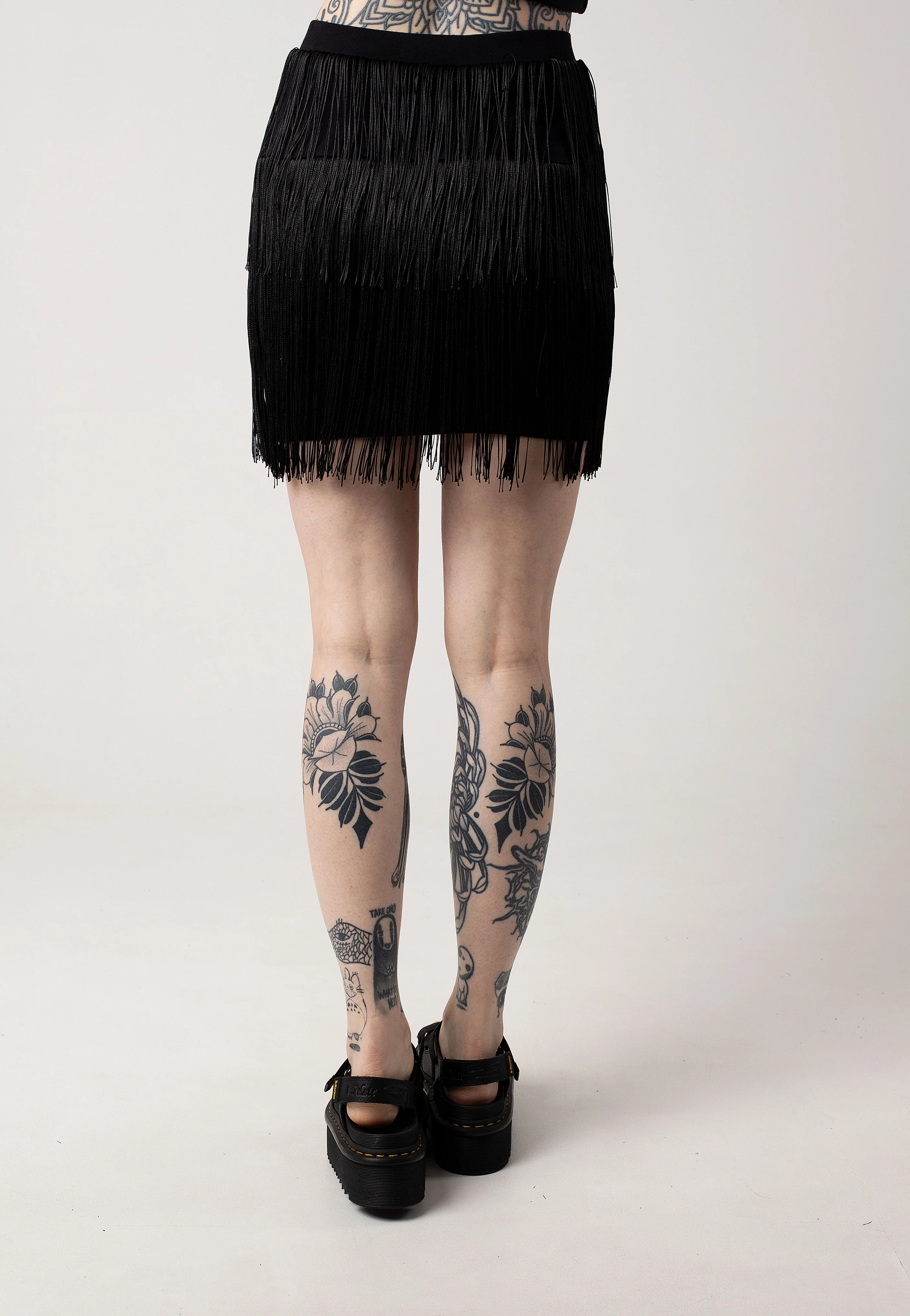Dallas Black Fringes - Skirt - Image 4