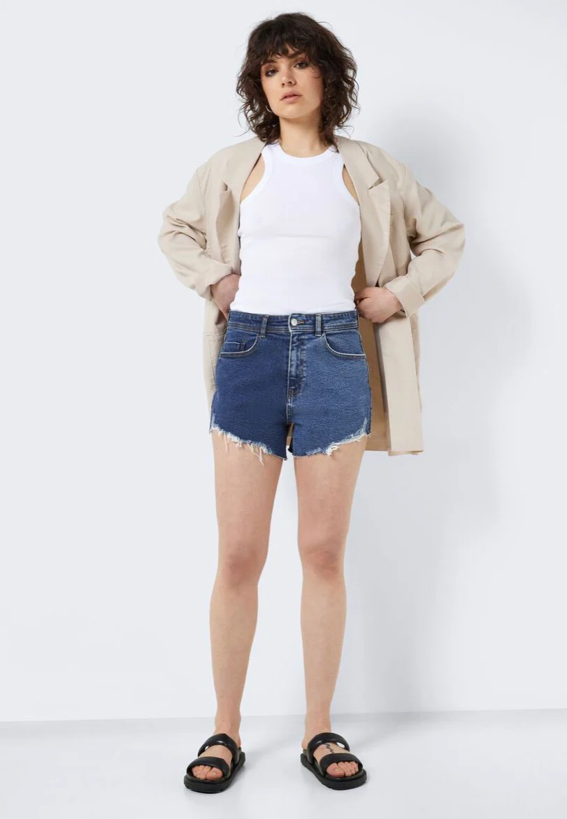 Drew 2 Tone Light Blue Denim - Shorts - Image 4