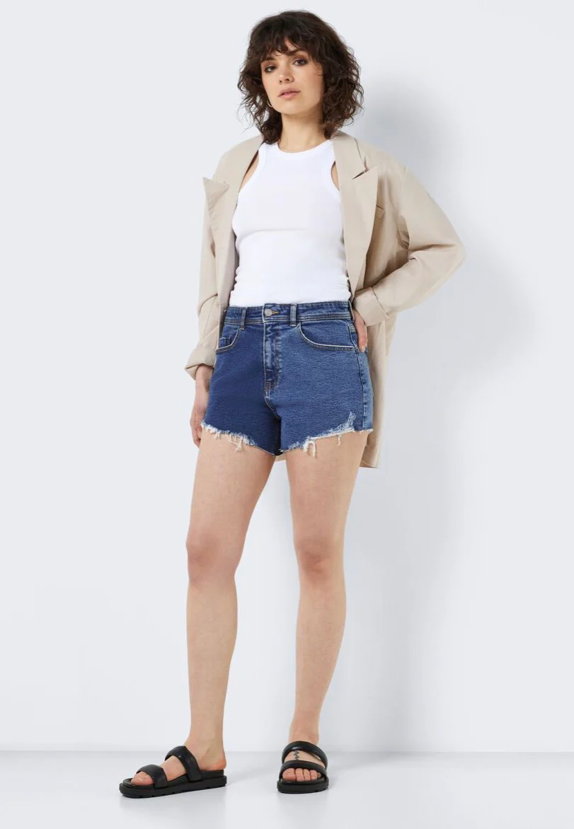 Drew 2 Tone Light Blue Denim - Shorts - Image 5
