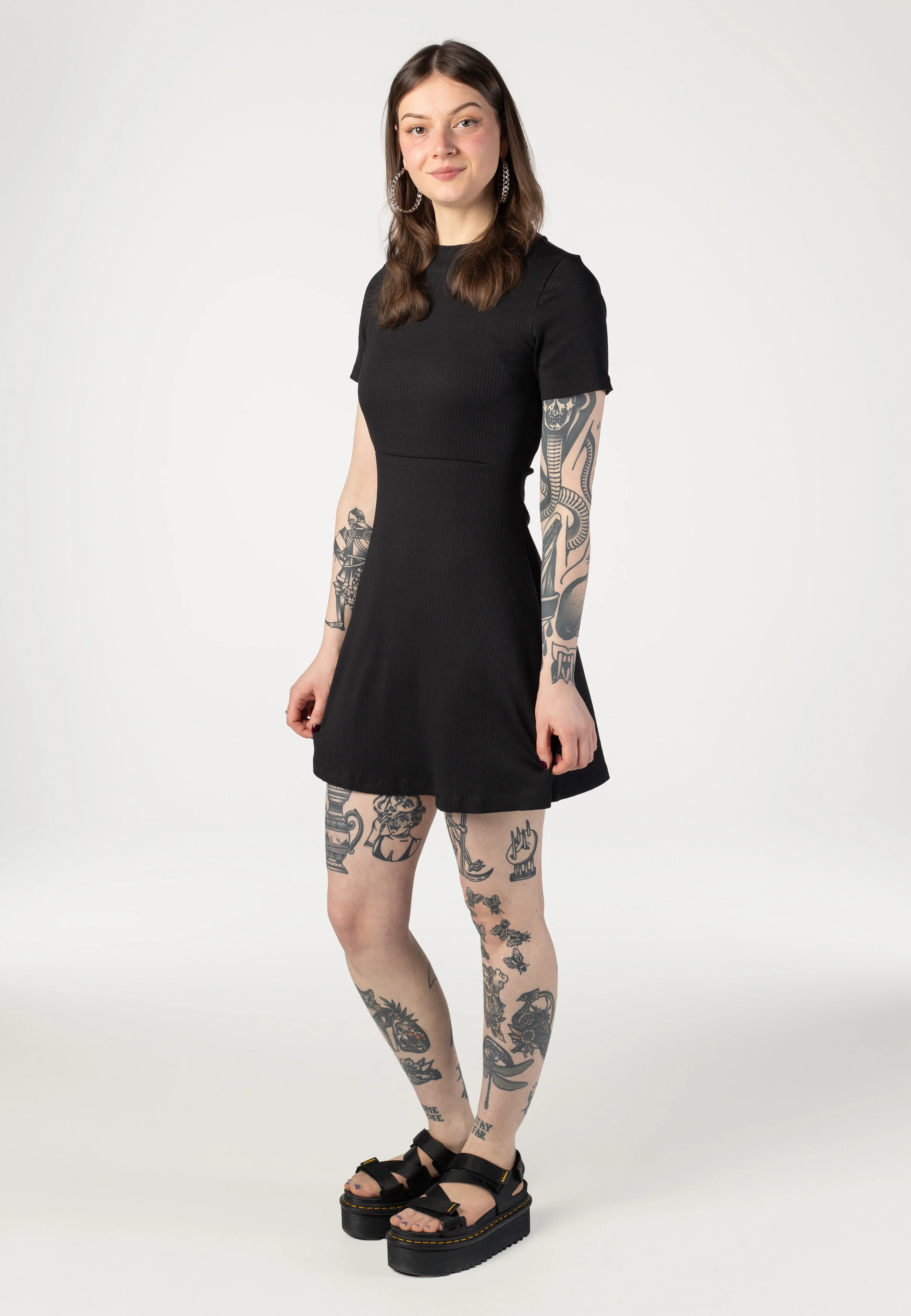 Elinor Black Solid - Dress - Image 2