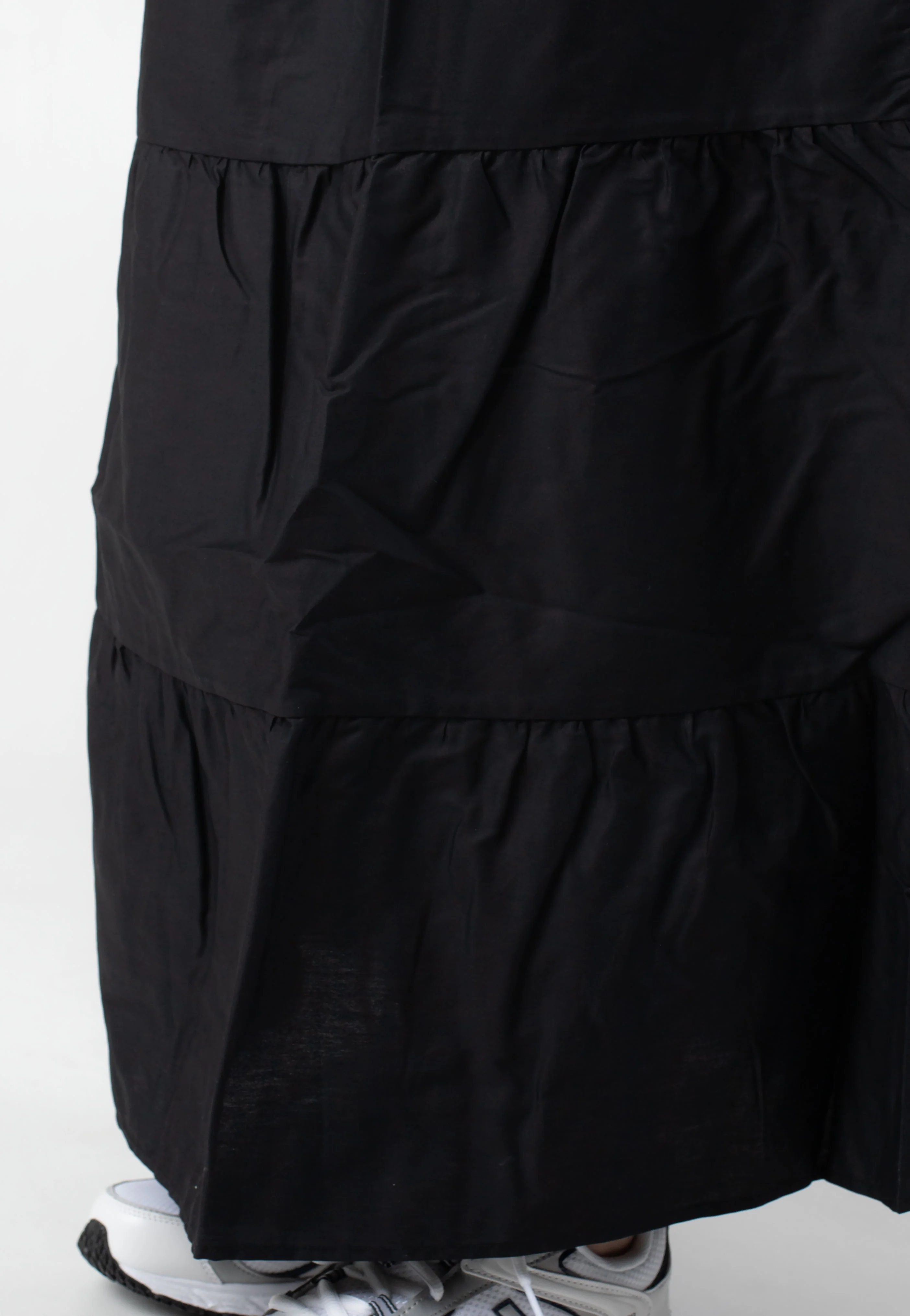 Freja Popeline Maxi Black - Skirt - Image 4
