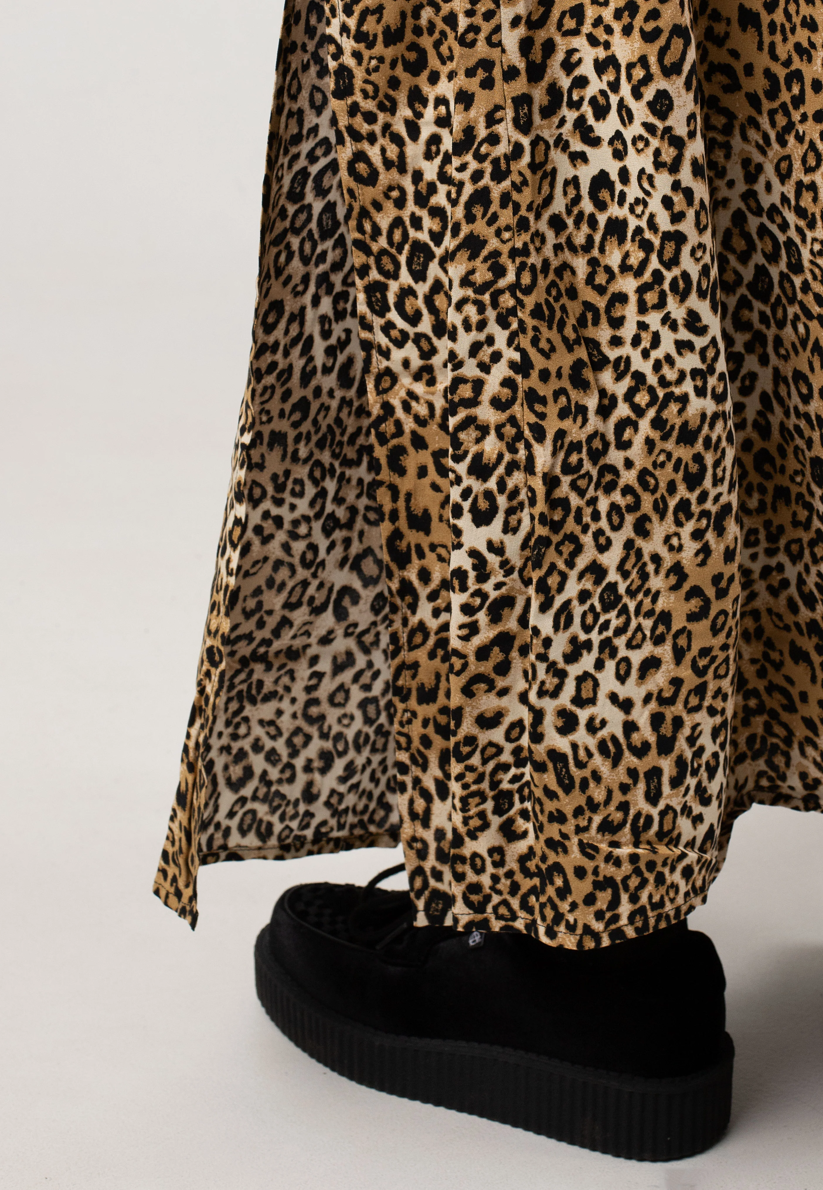 Galia Long Black Leo Aop - Skirt - Image 5