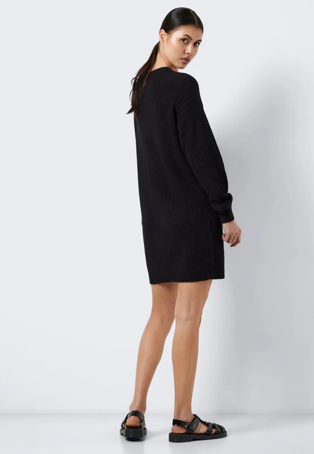 Maysa O Neck Black - Knit Dress - Image 4
