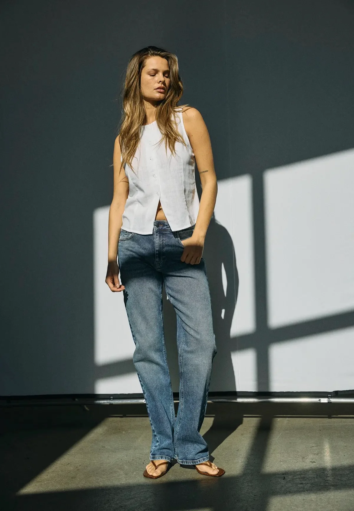 Monica Dark Blue Denim - Jeans - Image 7