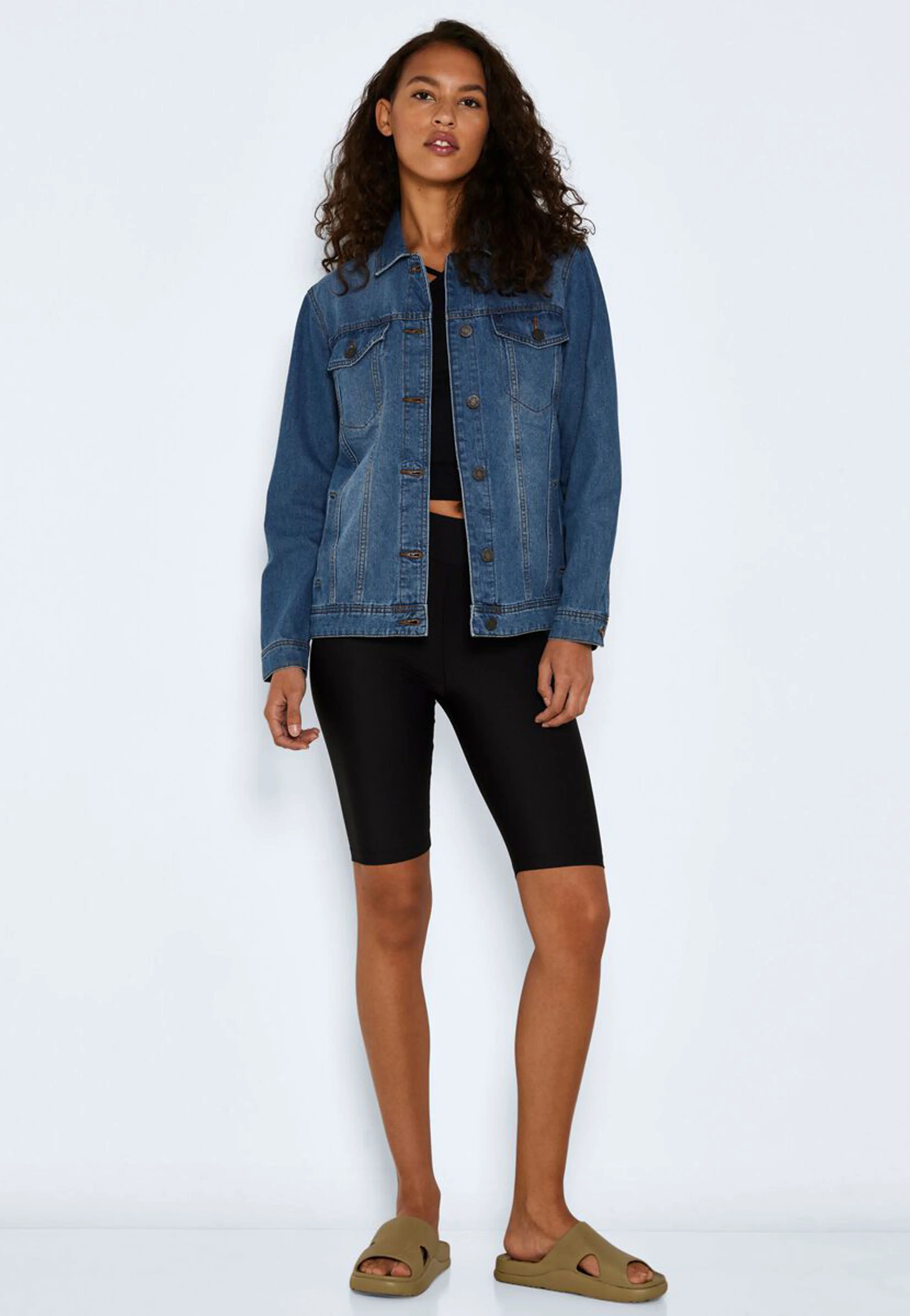 Parla Solid Biker Black - Shorts - Image 3