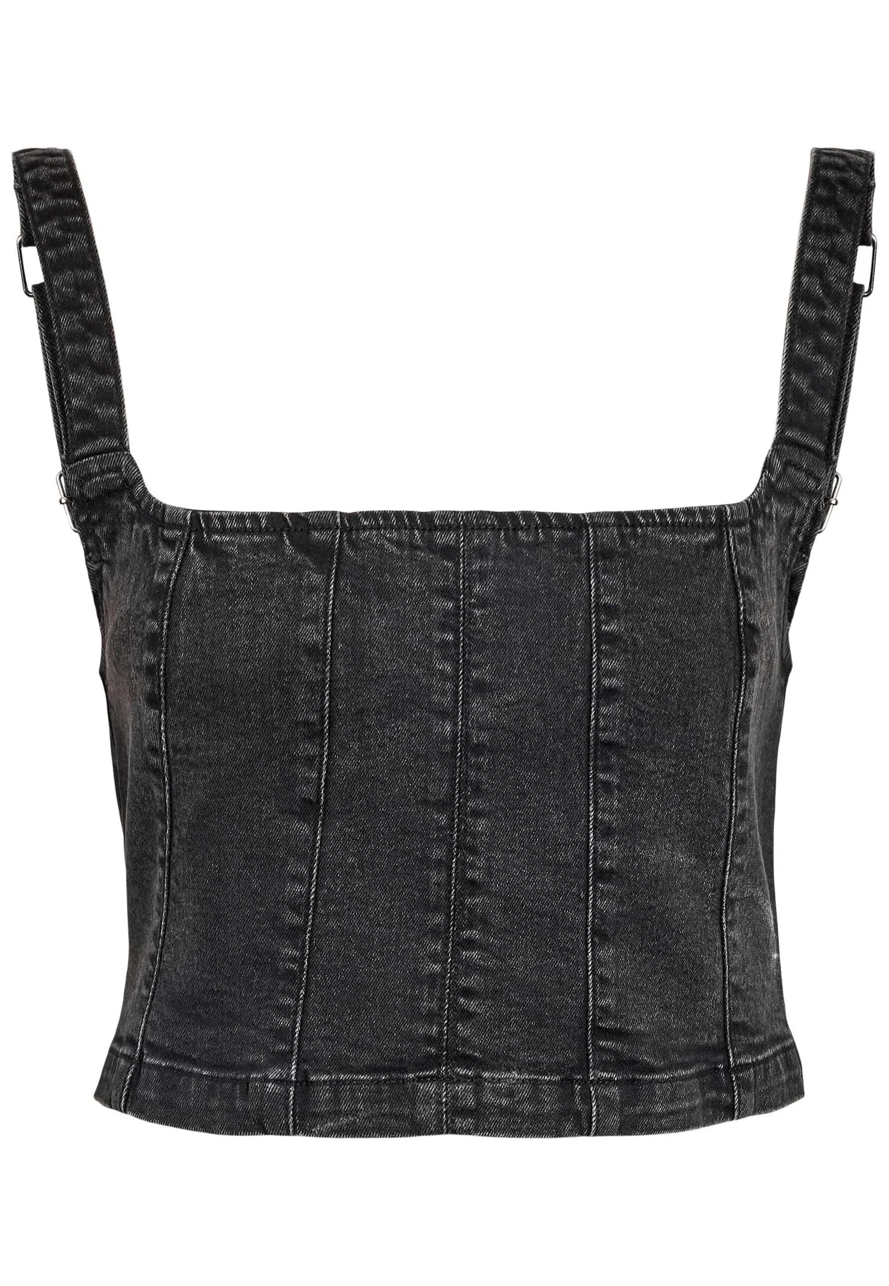 Sissel Square Neck Dark Grey Denim - Top - Image 5