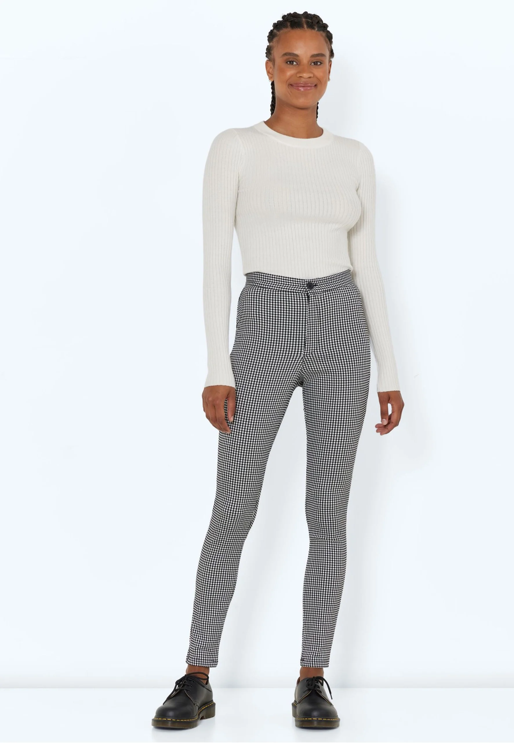 Soline Check Black/White - Pants - Image 4