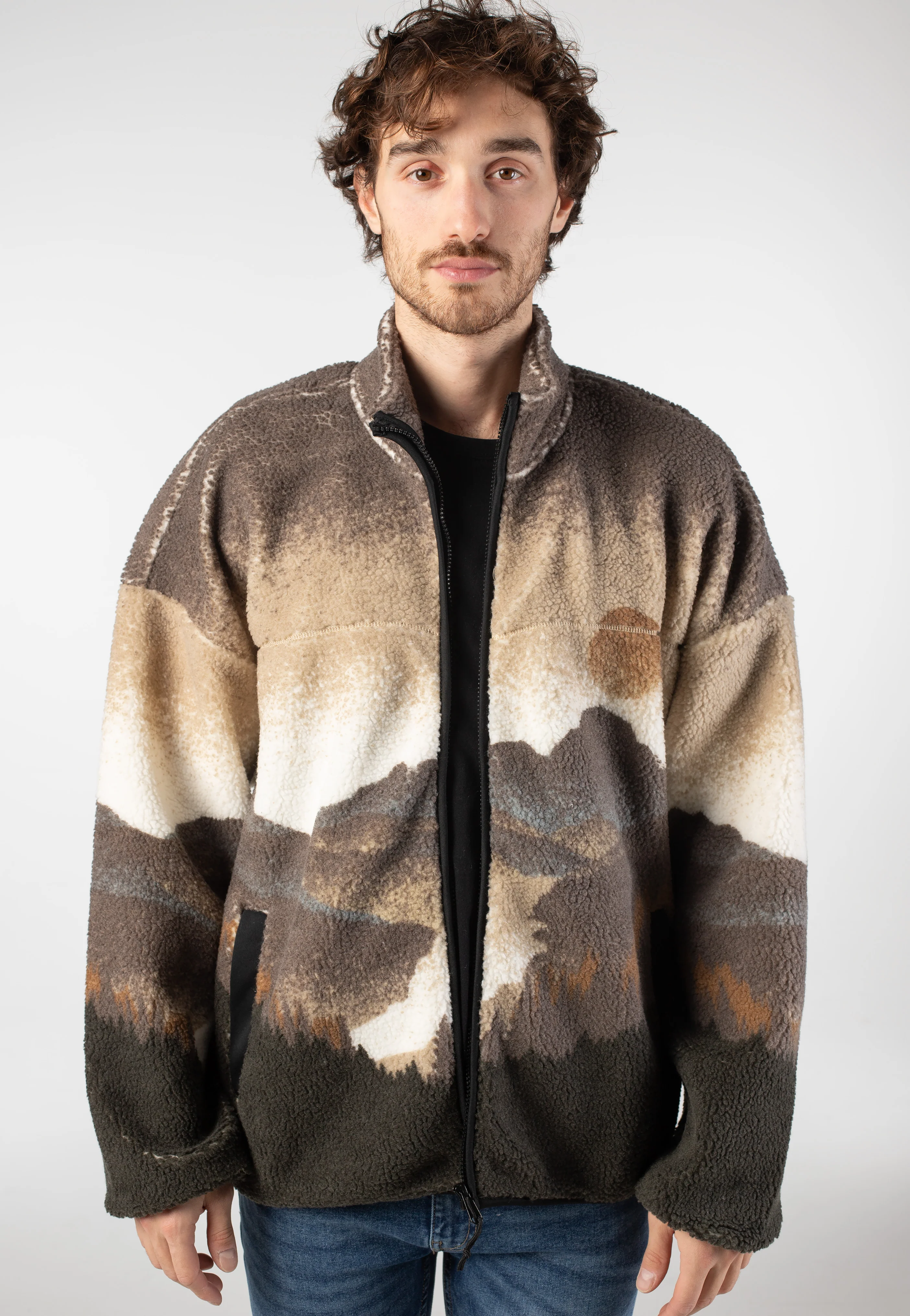 Blaze AOP Full Zip High Neck Cinder - Jacket - Image 3