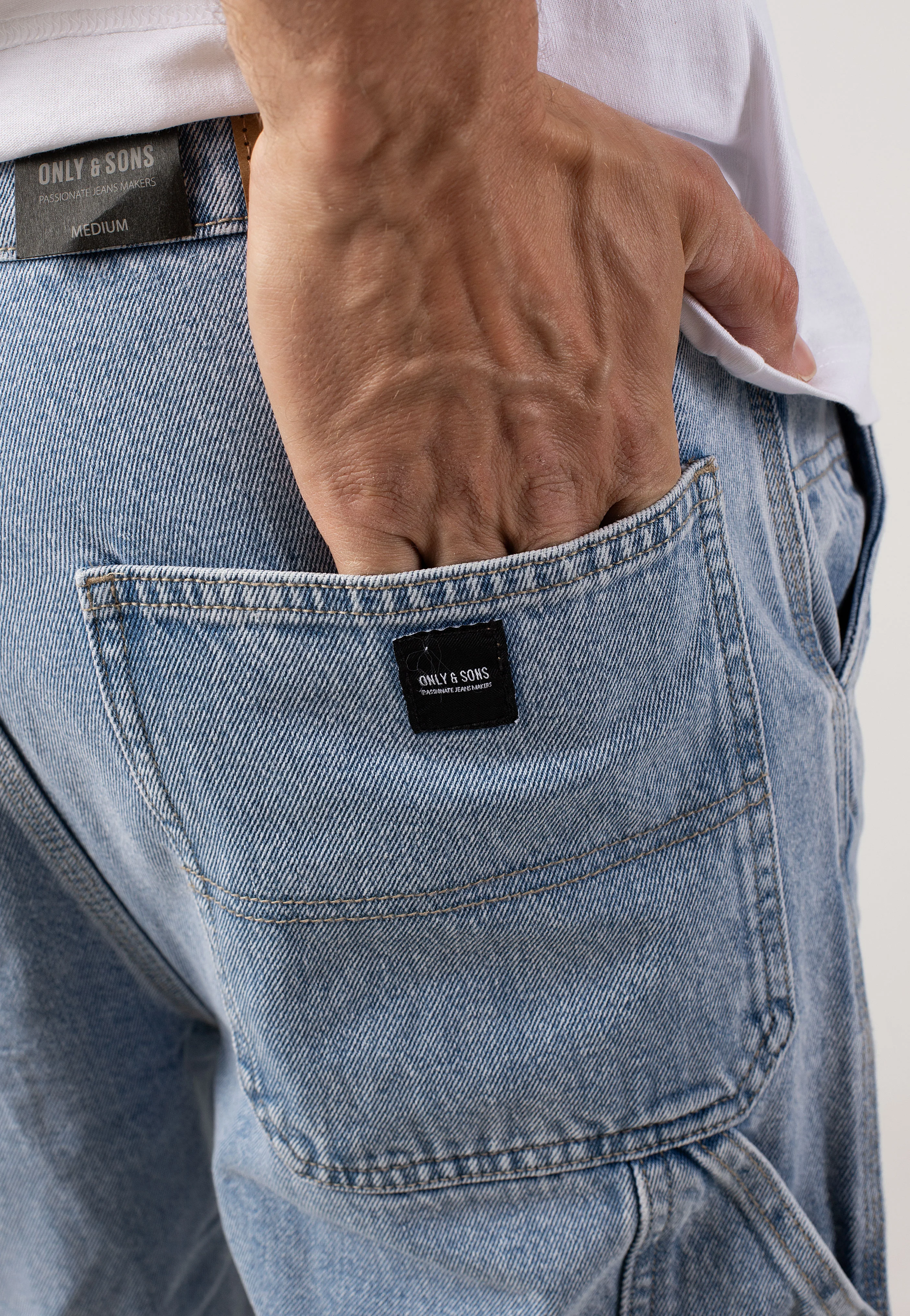 Edge Car Light Blue Denim - Shorts - Image 5
