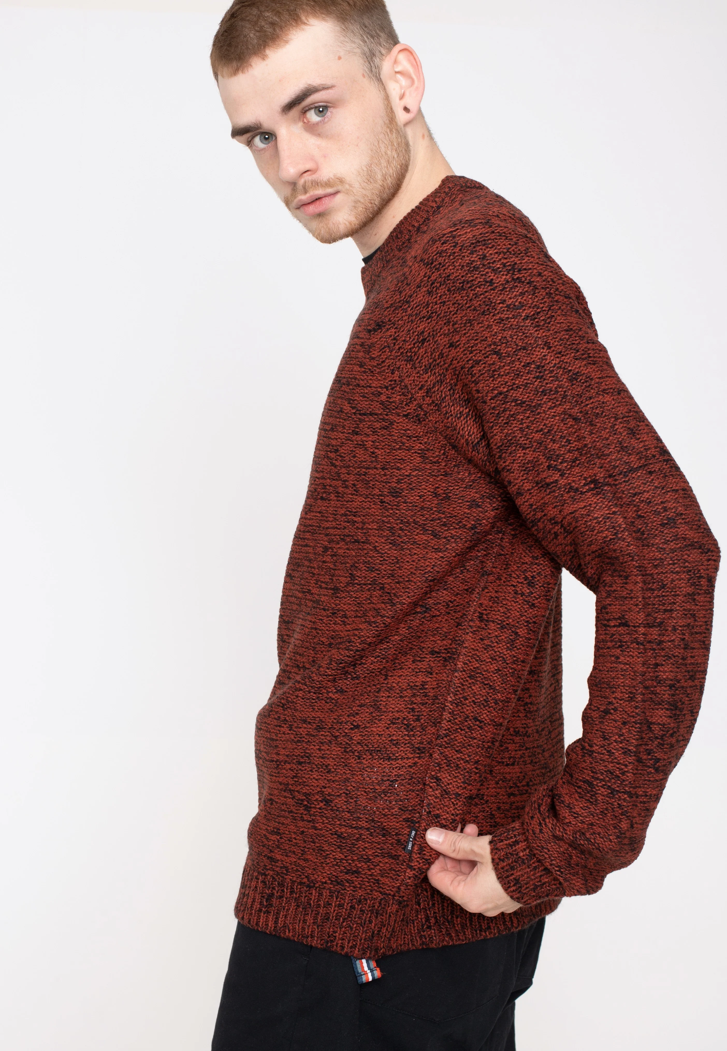 Hoyt Crew Multi Knit Burnt Henna - Pullover - Image 2