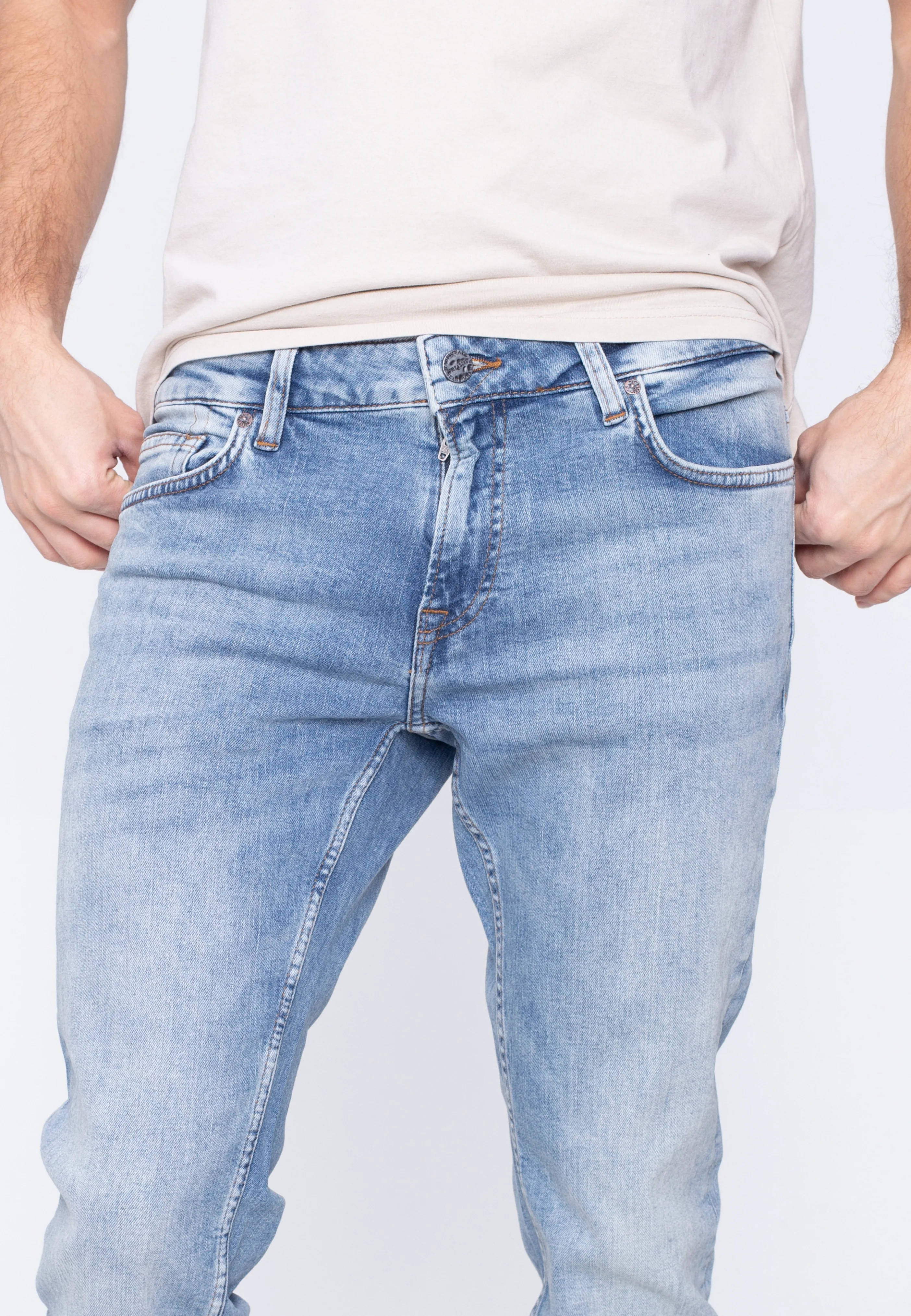 Loom Slim Blue Wash Blue Denim - Jeans - Image 5