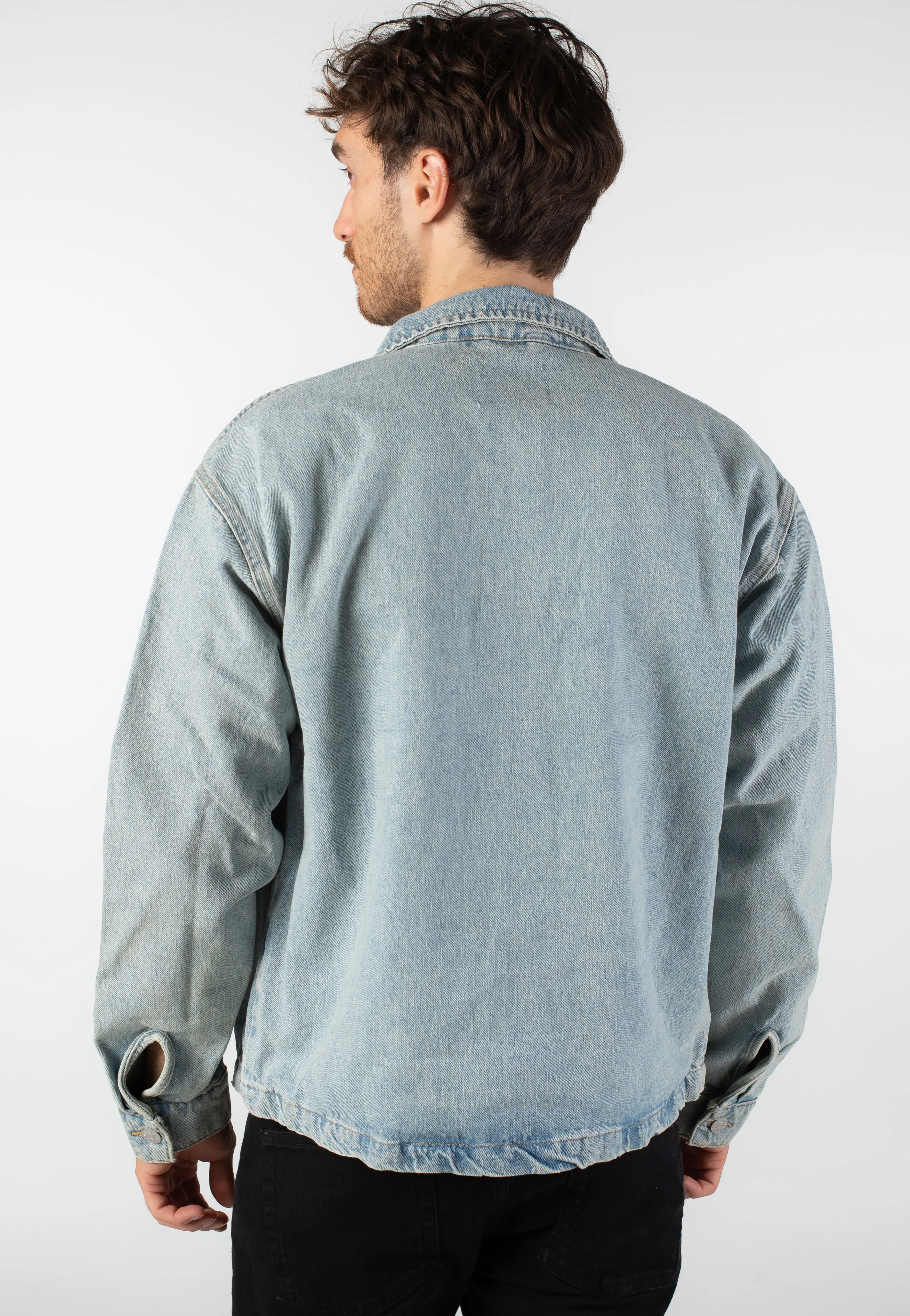 Sprick Box Medium Blue Denim - Jeans Jacket - Image 2