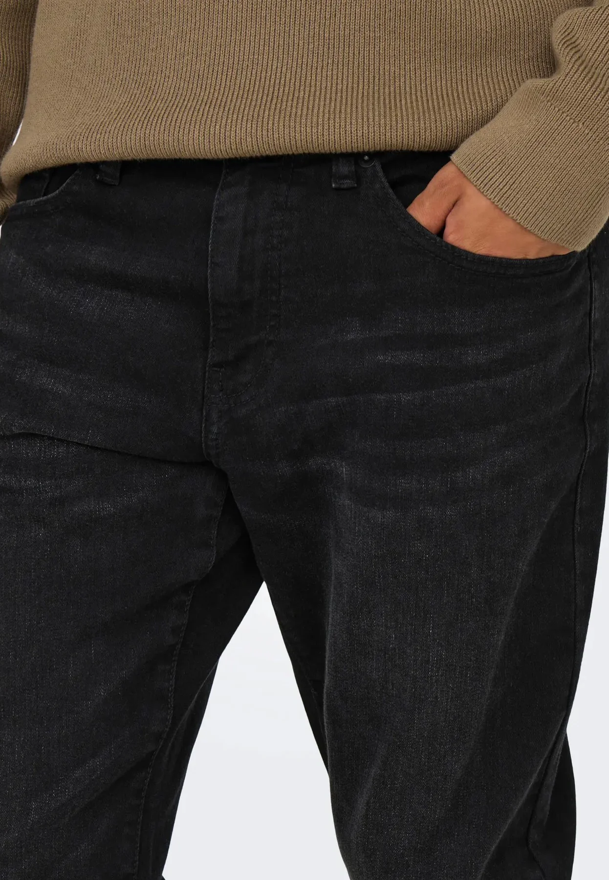 Weft Regular 8638 Mat Black Denim - Jeans - Image 4