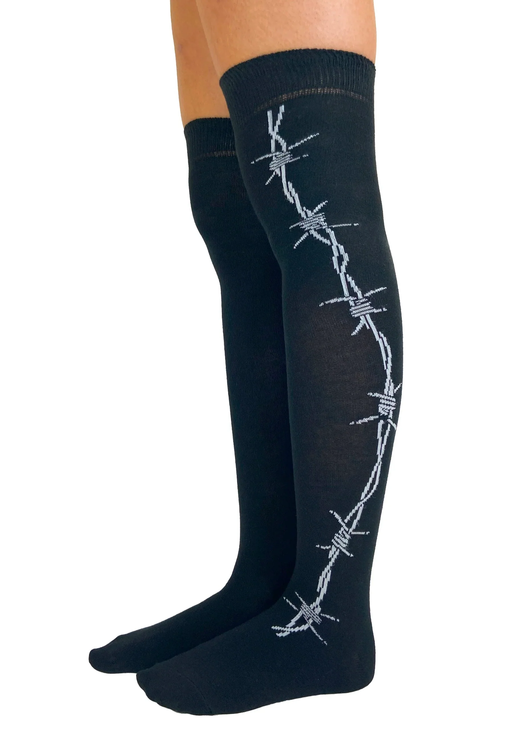 Barbed Wire Over The Knee - Socks - Image 2
