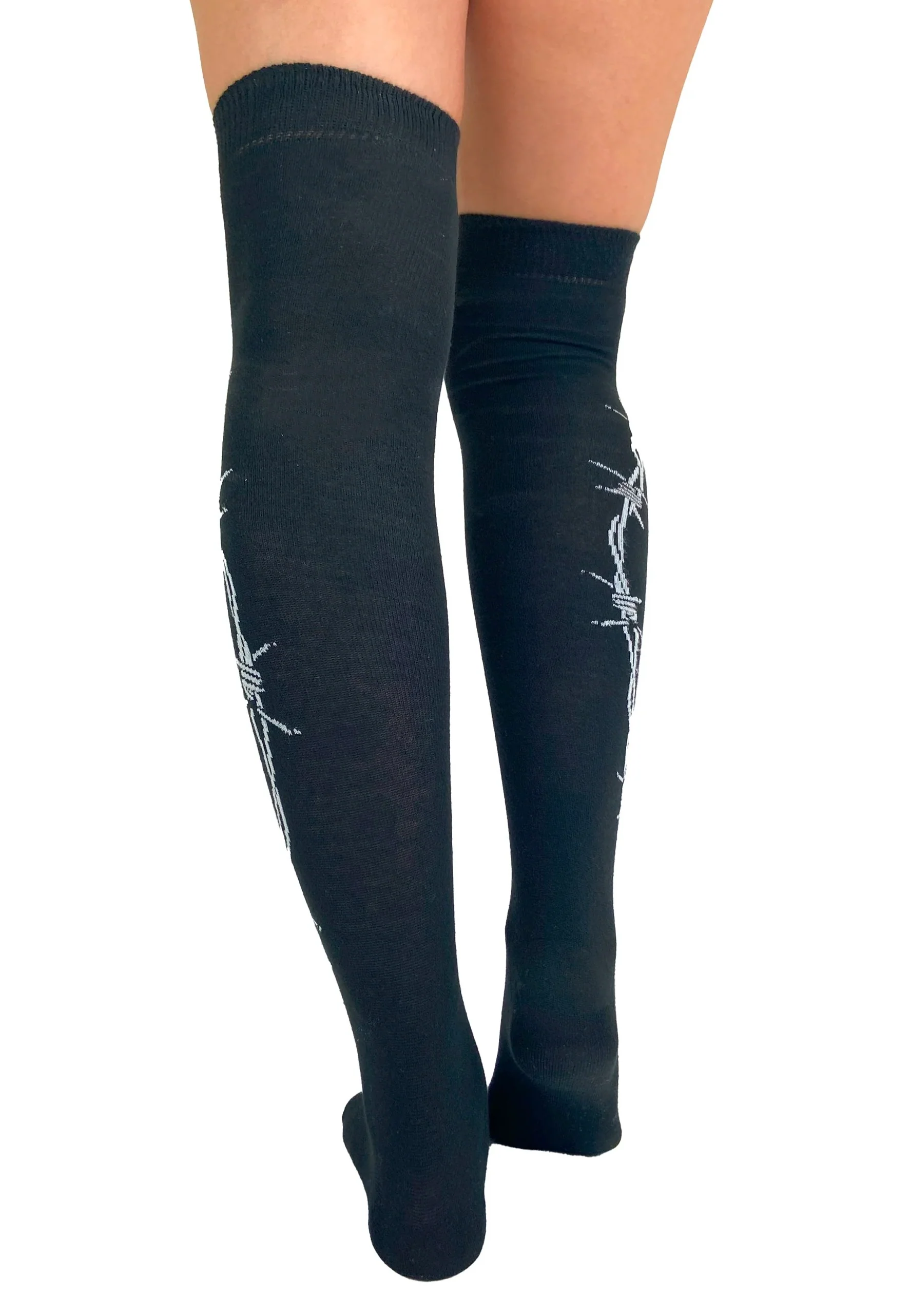Barbed Wire Over The Knee - Socks - Image 3
