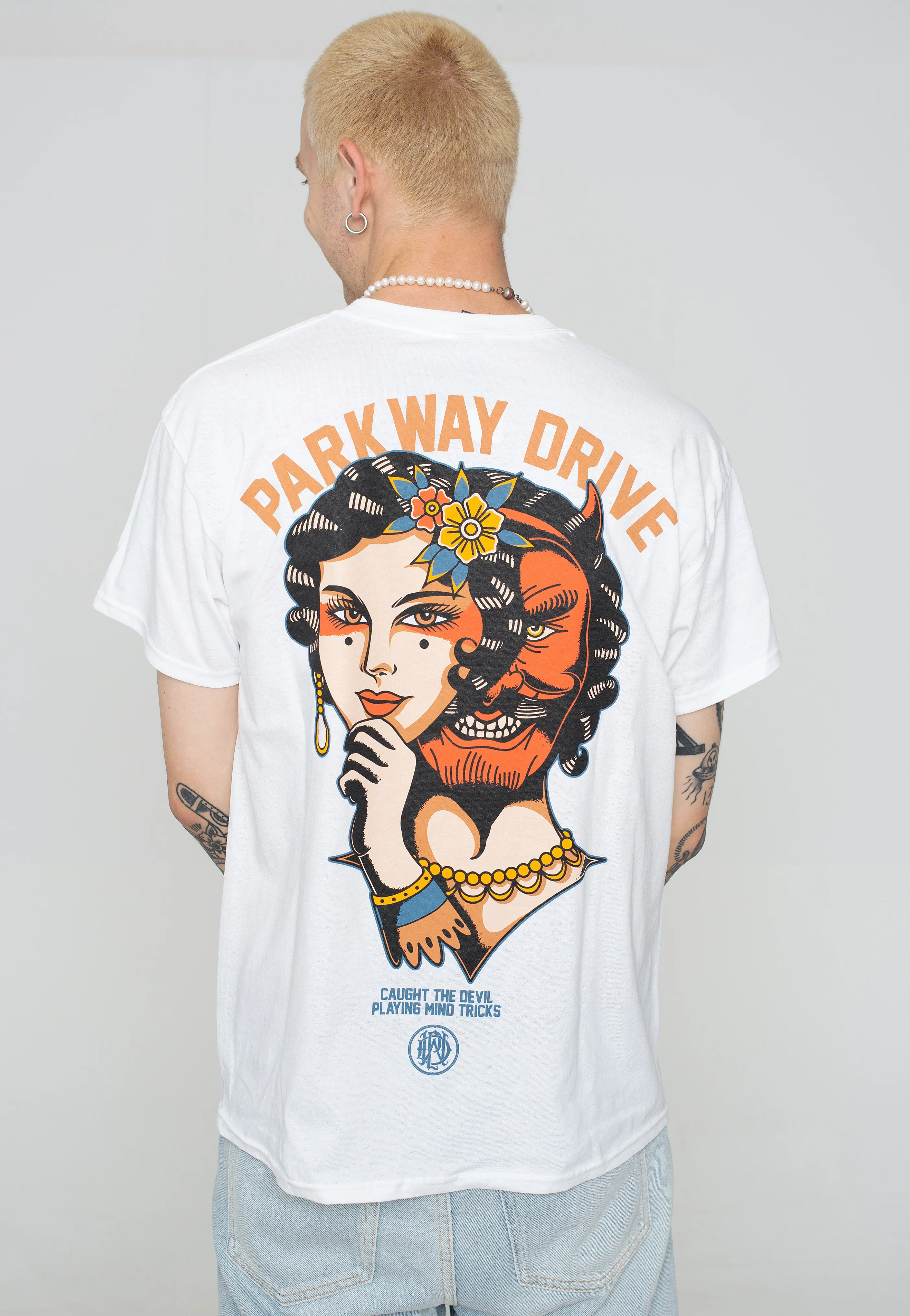 Devil Tricks White - T-Shirt - Image 5