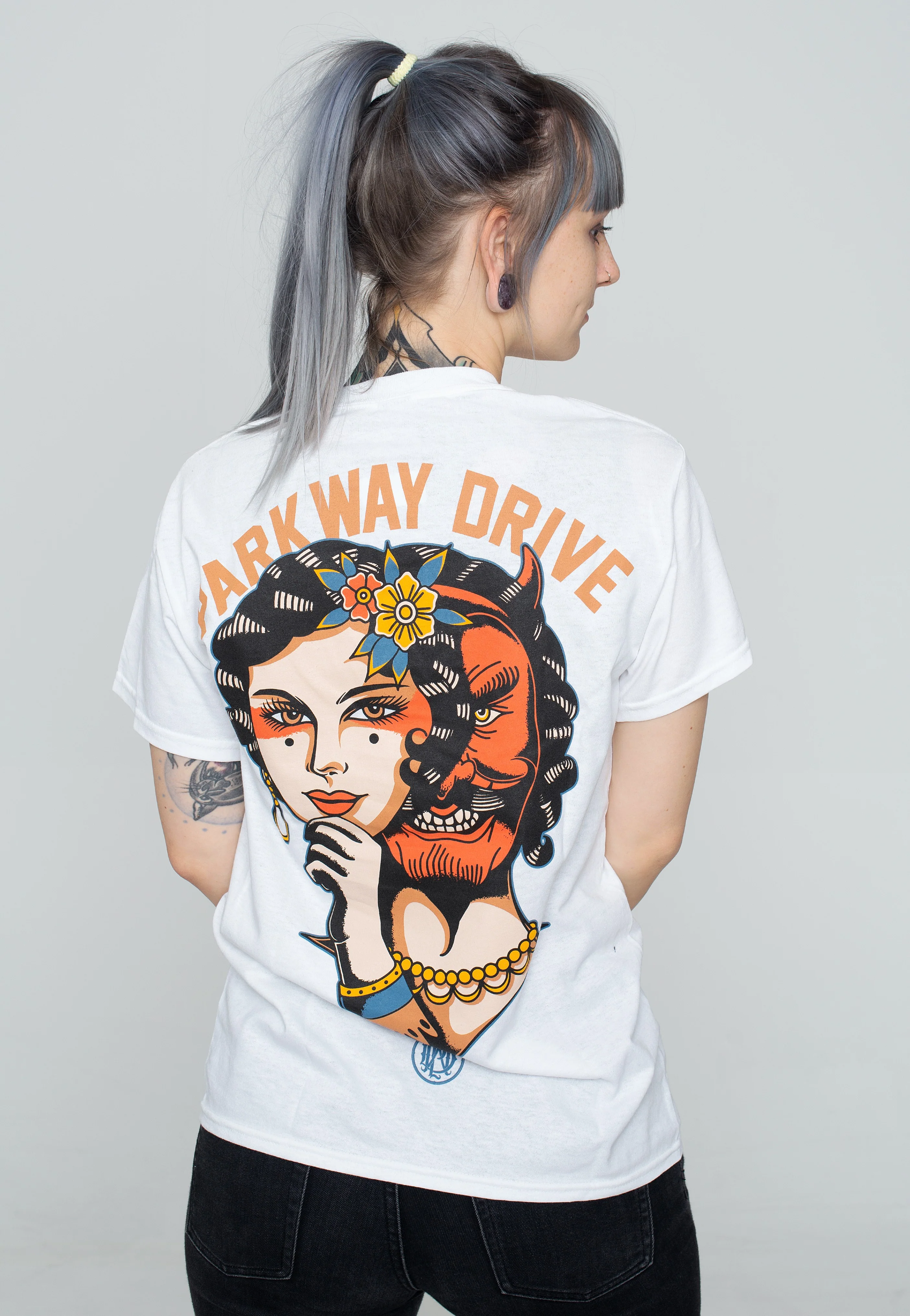 Devil Tricks White - T-Shirt - Image 7