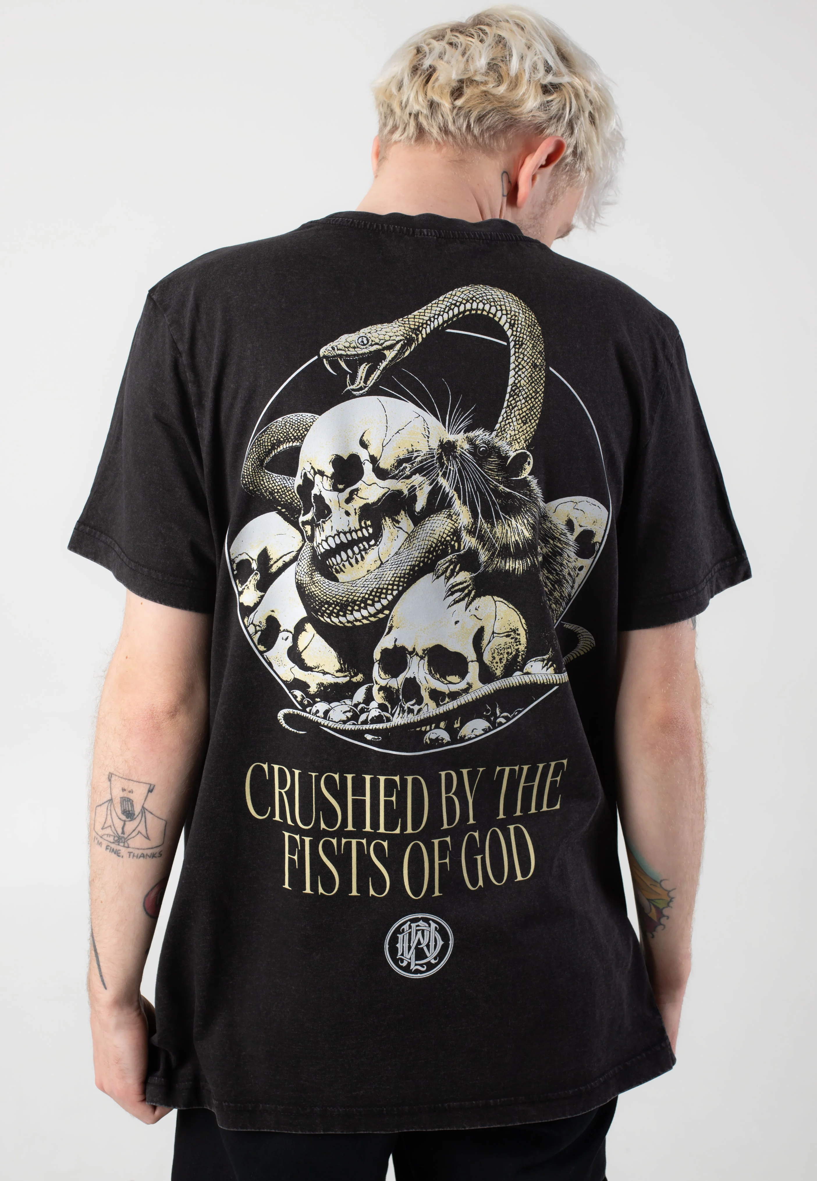 Fists Of God Acid Washed - T-Shirt - Image 4