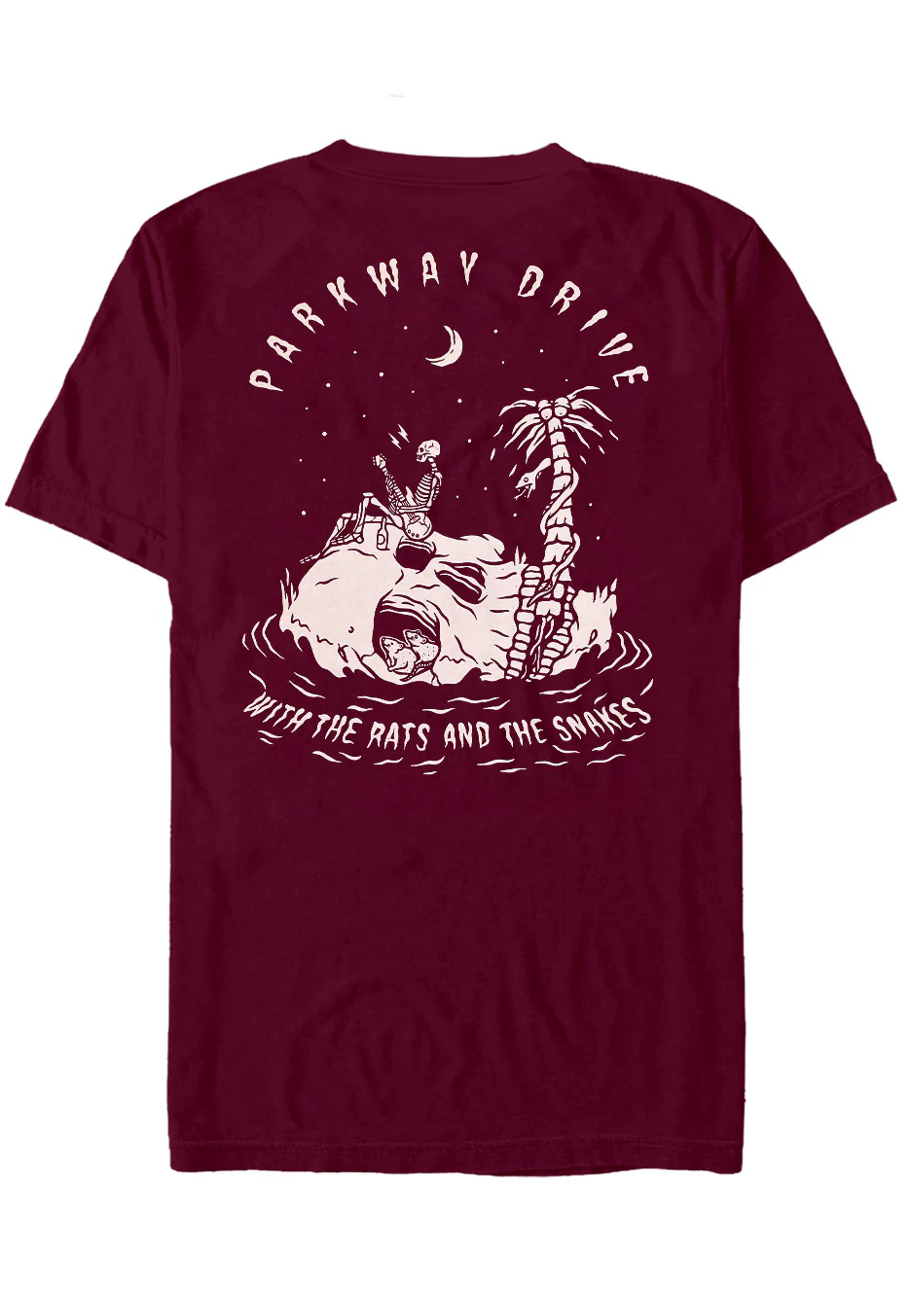 Rats And Snakes Burgundy - T-Shirt - Image 2