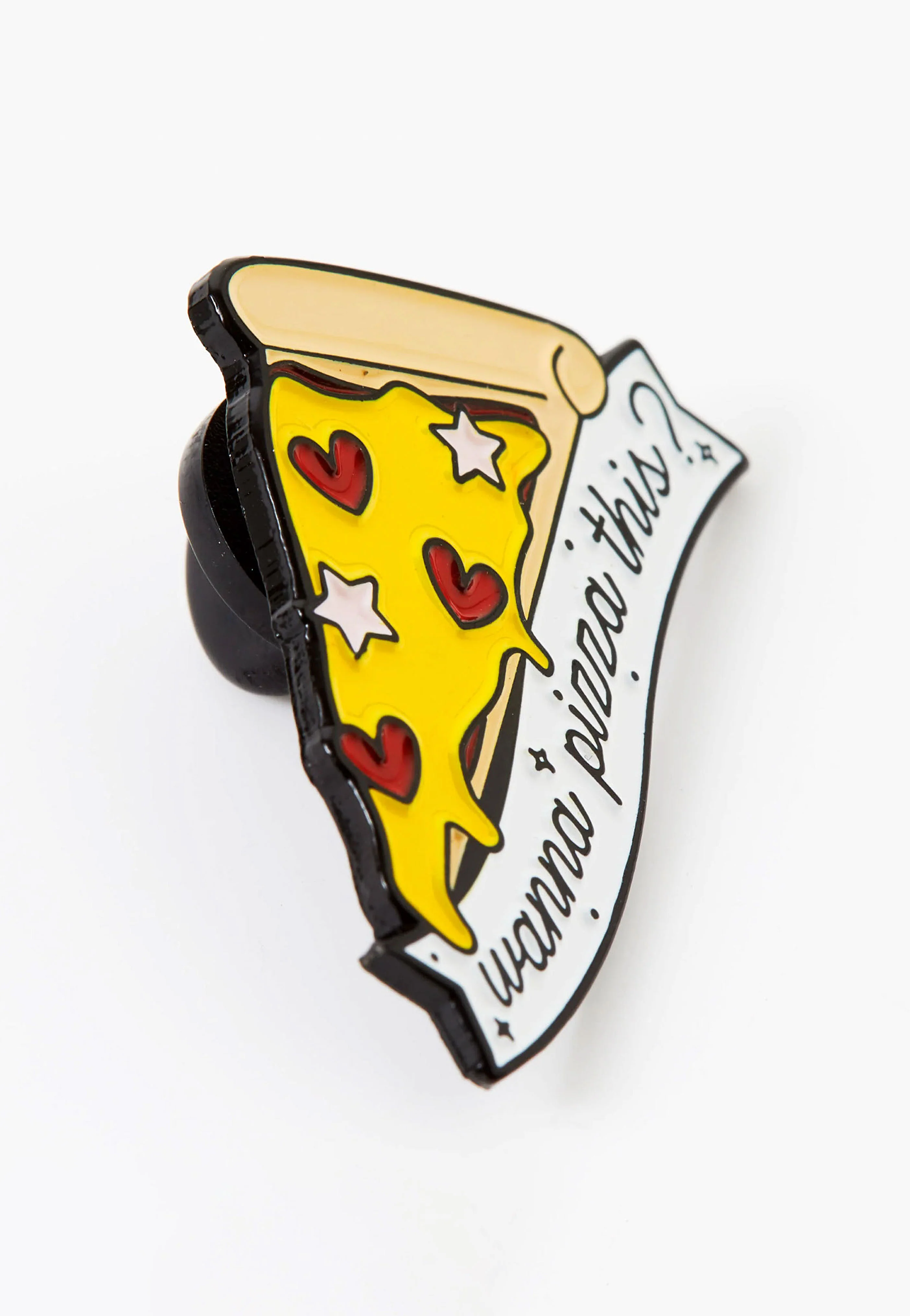 Wanna Pizza This Enamel - Pin - Image 2