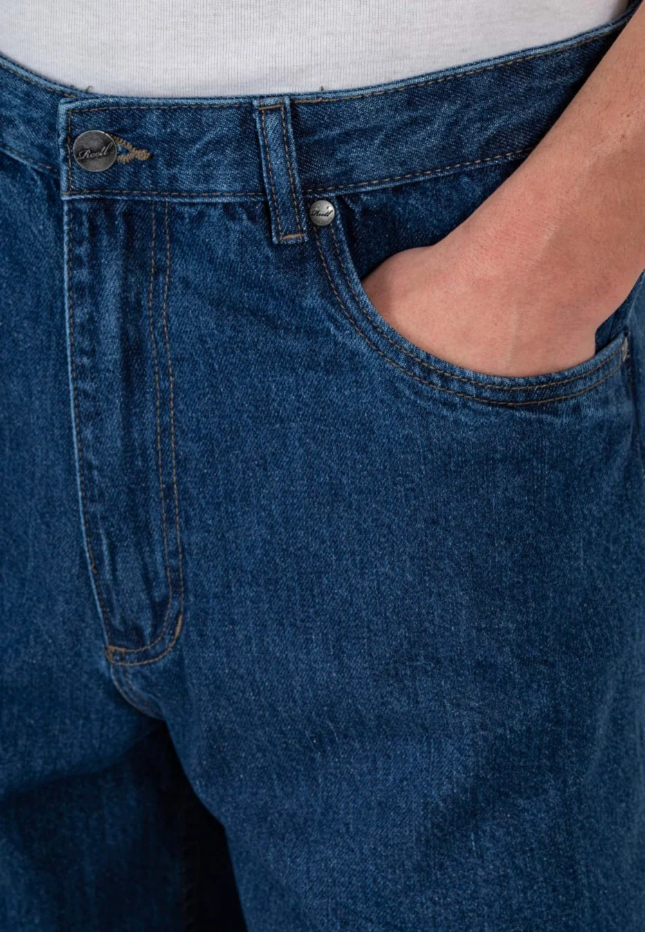 Baggy Dark Stone Wash - Jeans - Image 6