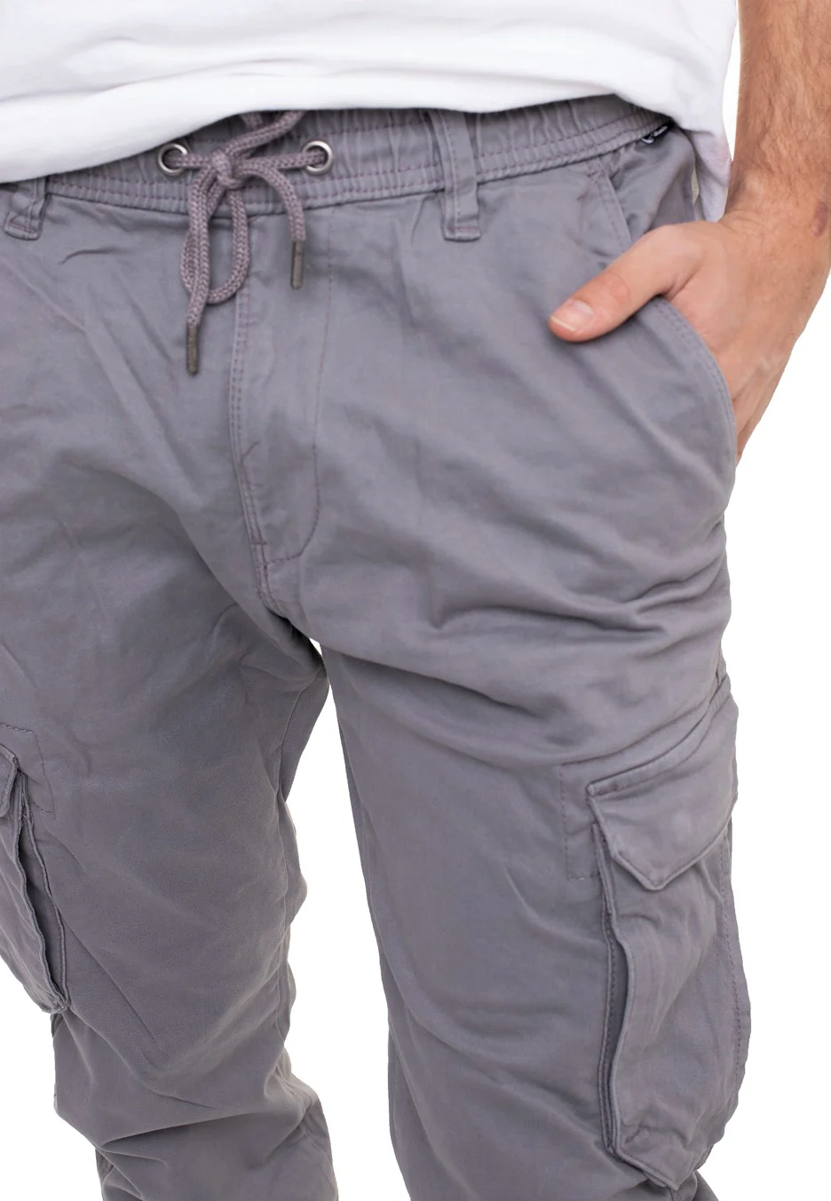 Reflex Rib Cargo Light Grey - Pants - Image 4