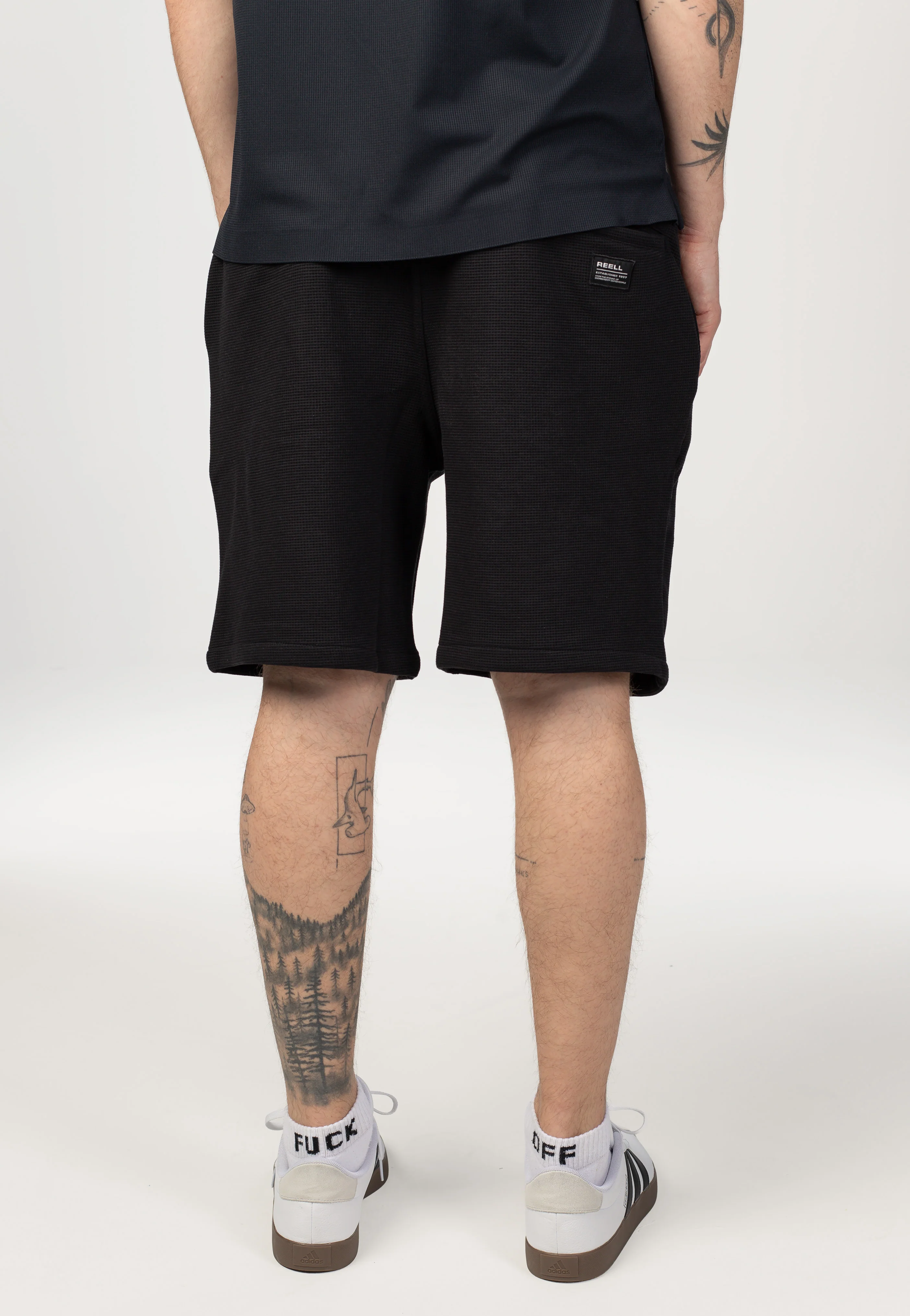 Surface Waffle Deep Black - Shorts - Image 5